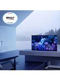 Sony Bravia XR XR48A90K OLED HDR 4K Ultra HD Smart Google TV, 48 inch with Youview/Freesat HD, Dolby Atmos & Acoustic Surface Audio+, Black