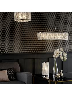 John Lewis Emilia Crystal Table Lamp, Clear - view 2, Clear