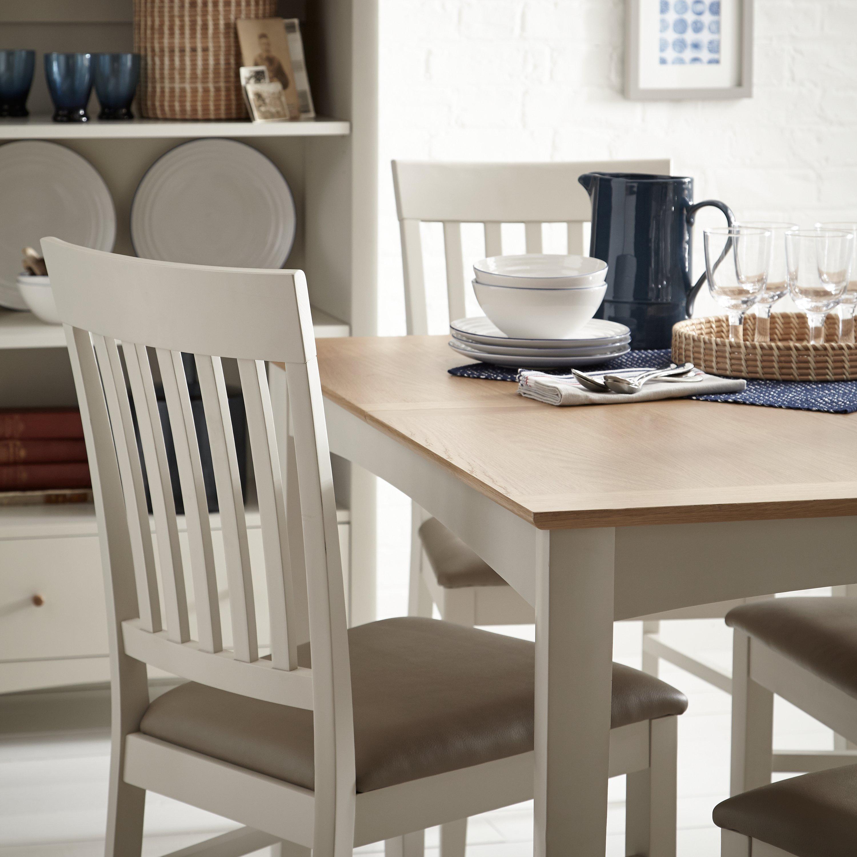 John Lewis Partners Alba 4 6 Seater Extending Dining Table Soft Grey