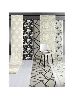 Harlequin Lotus Wallpaper - view 2, Silver 110880