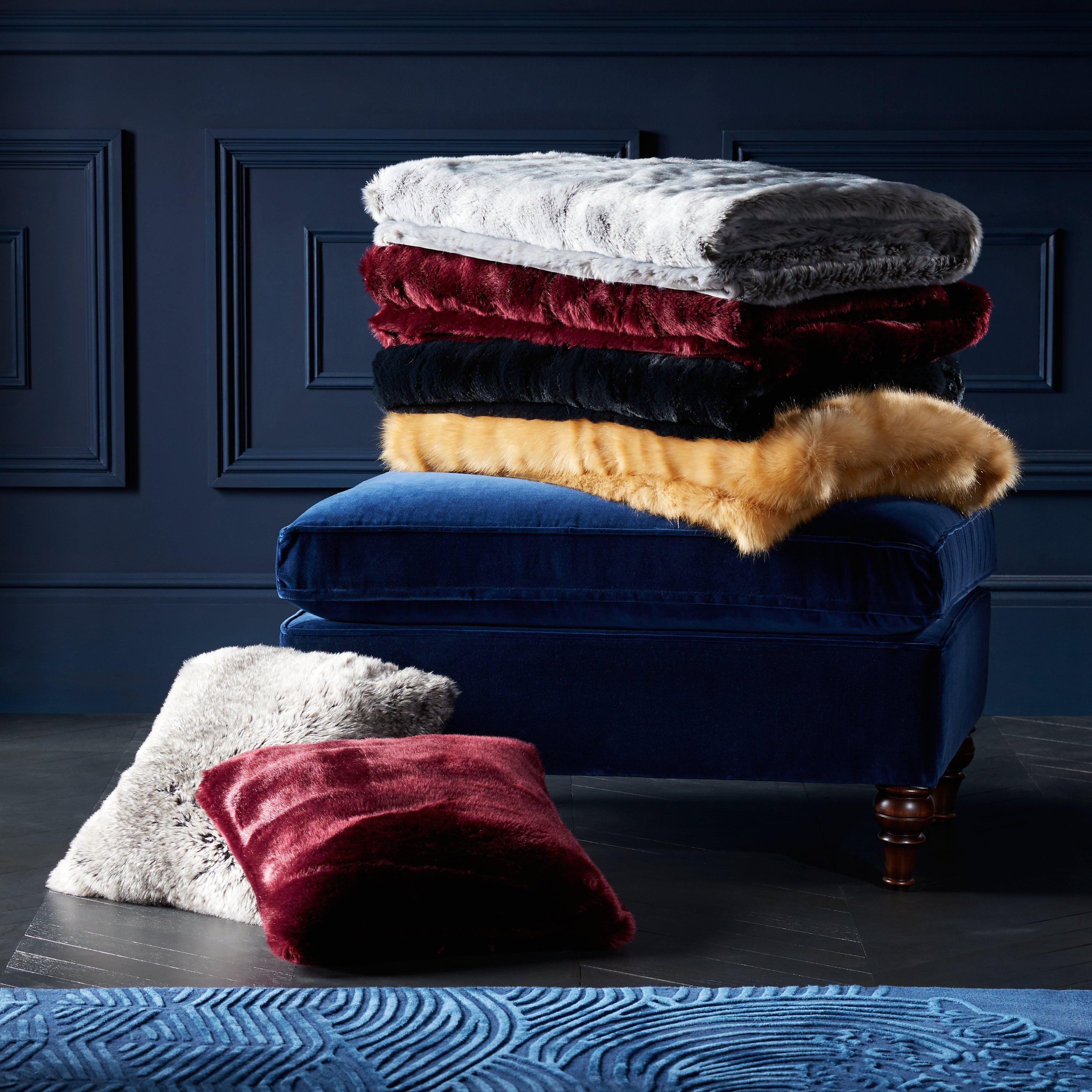 John Lewis Faux Fur Throw