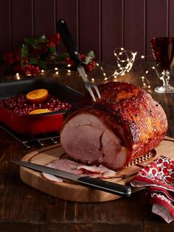 John Lewis Classic 2-Piece Carving Set - view 2, Silver/Black