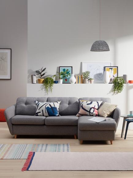 John Lewis Arlo 5+ Seater RHF Chaise with Storage Sofa Bed - view 2, 