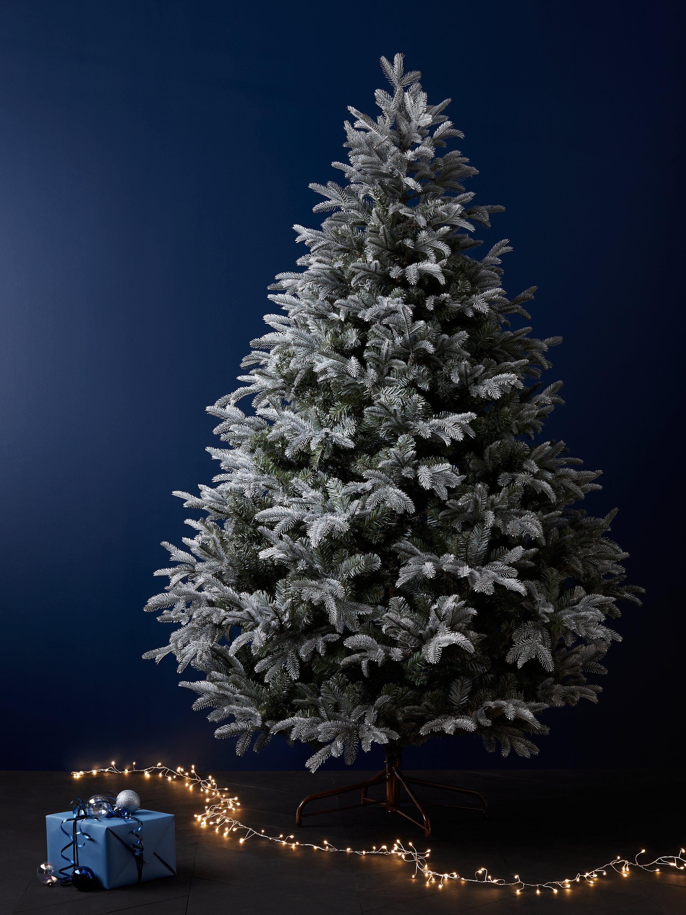 John Lewis & Partners St. Petersburg Unlit Christmas Tree, Blue, 7ft