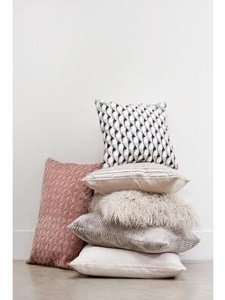 John Lewis Mongolian Sheepskin Cushion - view 2, White