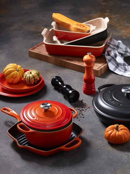 Le Creuset Cast Iron Signature Round Casserole - view 2, Volcanic