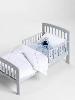 John Lewis Baby GOTS Organic Cotton Fitted Cotbed Sheet, Pack of 2 - view 2, Blue