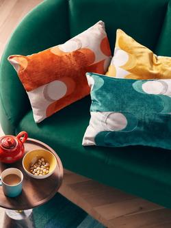 John Lewis Far Out Cushion - view 2, Orange