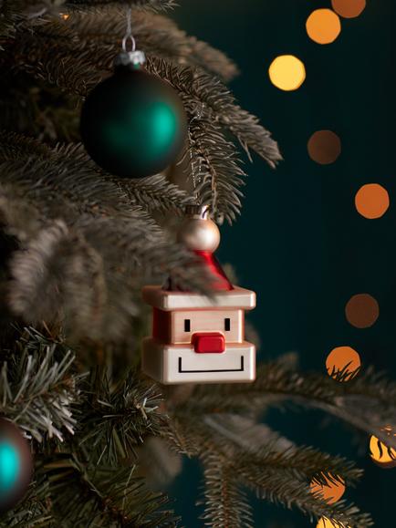 Alessi Cubik Santa Christmas Tree Bauble - view 2, Multi