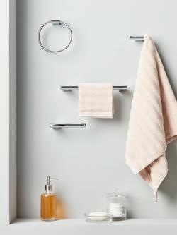 John Lewis Opus Bathroom Fitting Range, Clear/Chrome