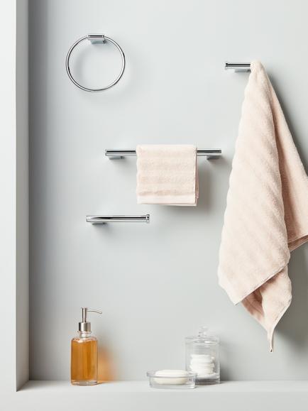John Lewis Opus Bathroom Fitting Range, Clear/Chrome