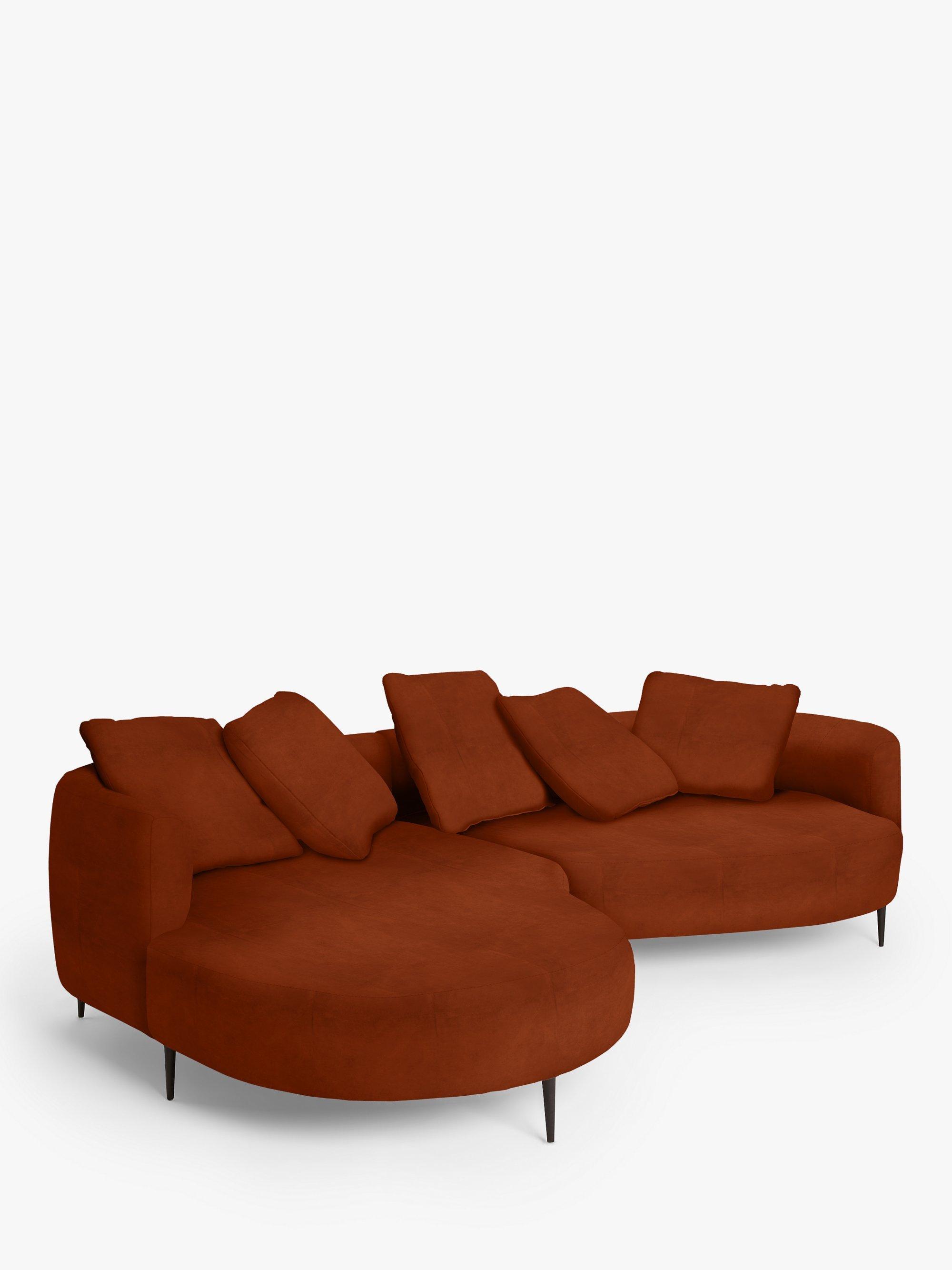Lozenge Range, John Lewis Easy Clean Plush Velvet Fabric, Auburn, Price Band B
