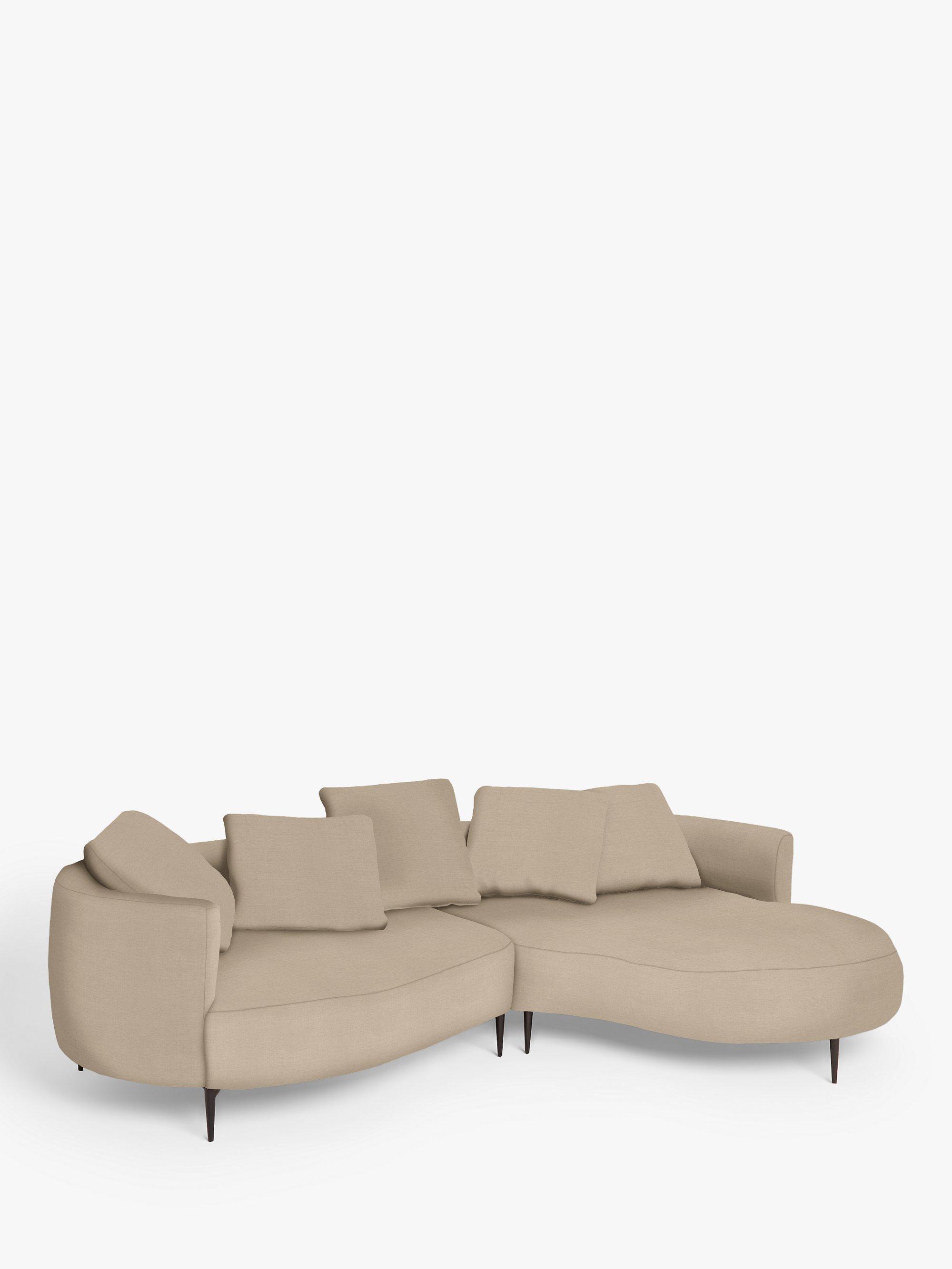 Lozenge Range, John Lewis Easy Clean Chunky Chenille Plain Fabric, Natural, Price Band C