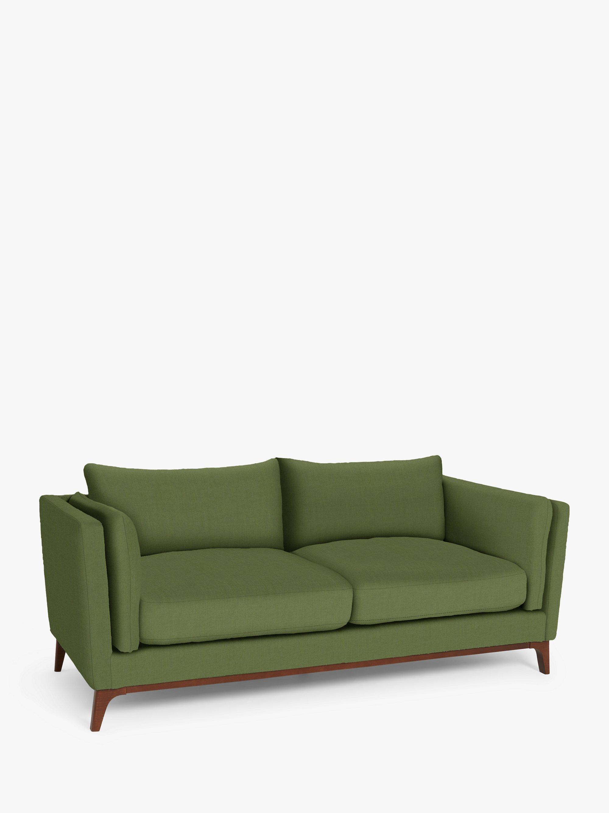 Trim Range, John Lewis Relaxed Linen Plain Fabric, Olive Green, Price Band B