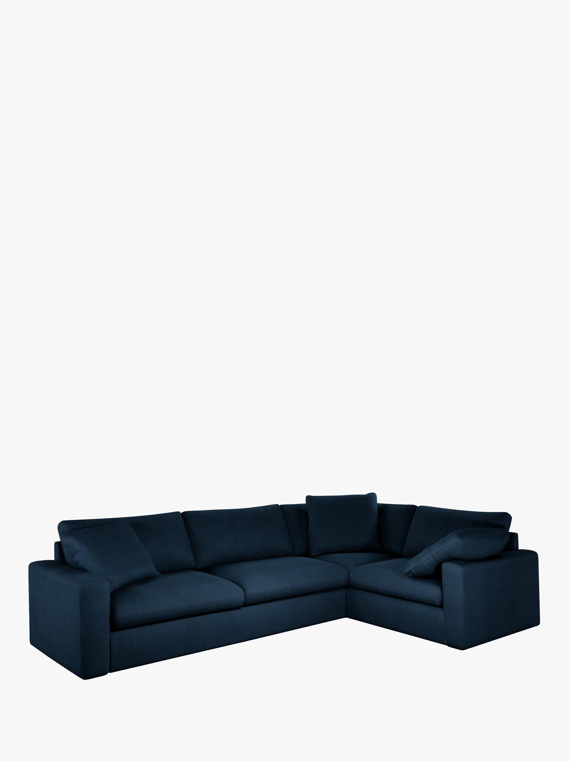 Mellow Range, John Lewis Easy Clean Plush Velvet Fabric, Navy, Price Band B