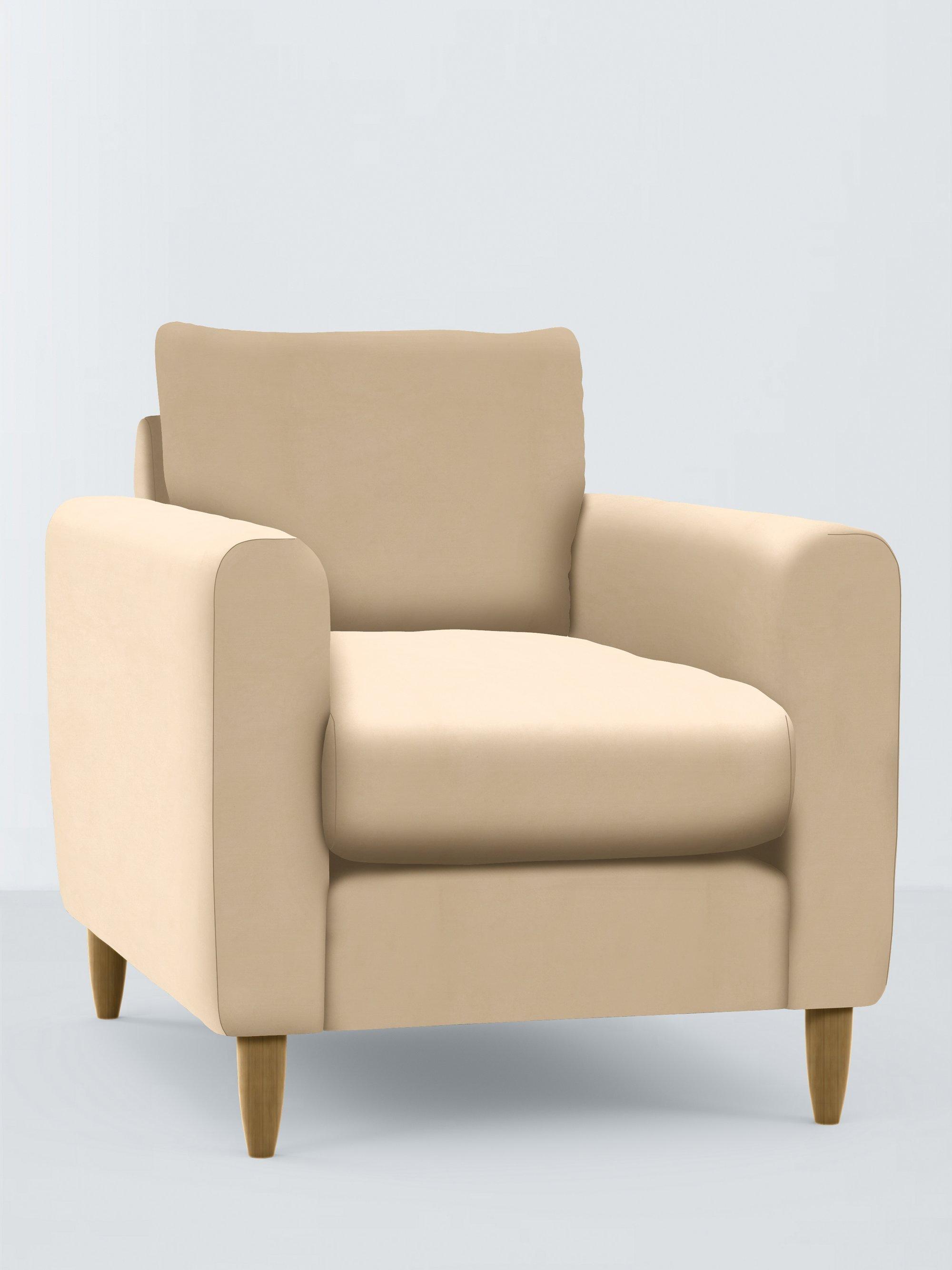 Bailey II Range, John Lewis Easy Clean Eco Velvet Fabric, Natural, Price Band D