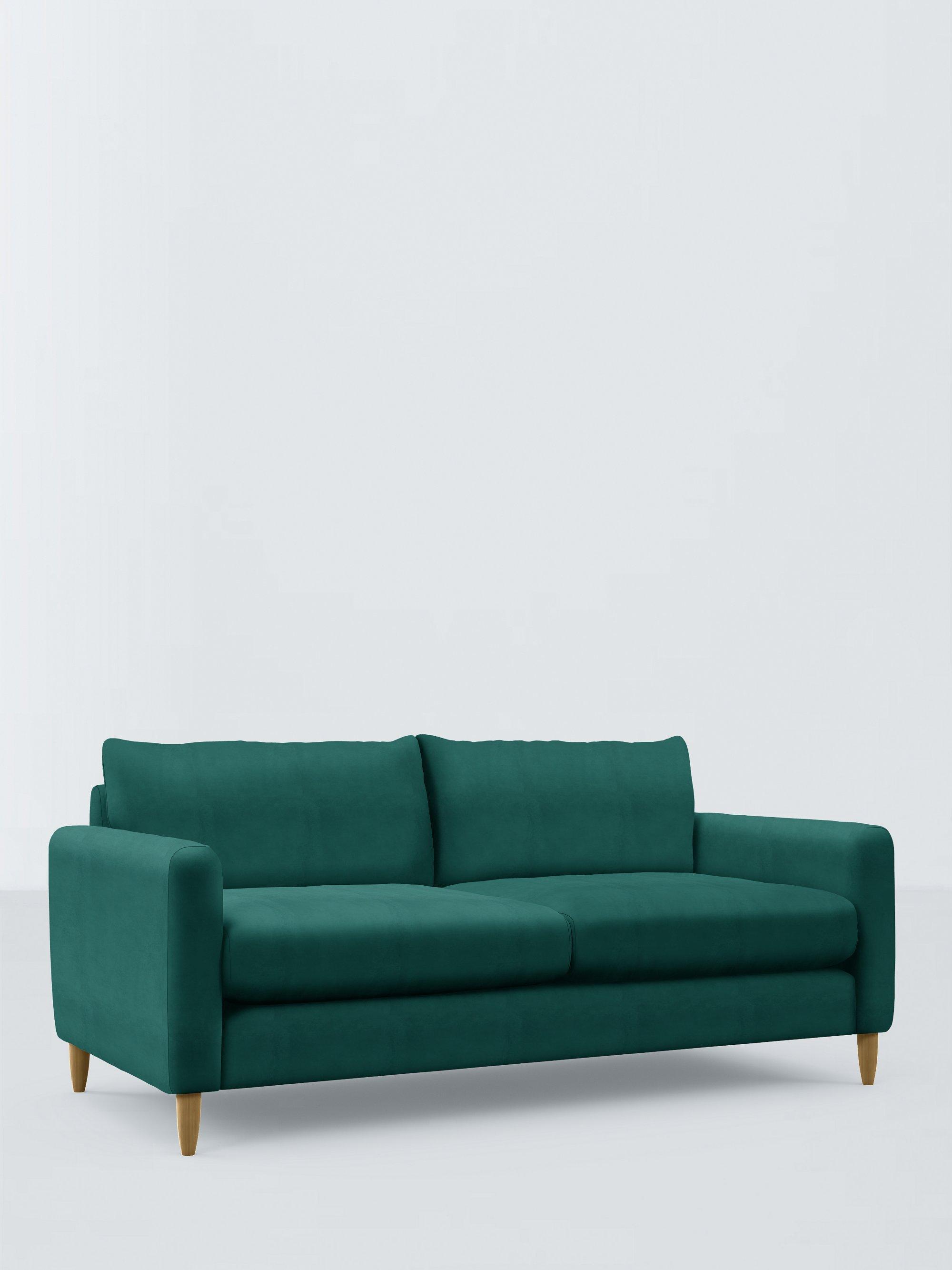 Bailey II Range, John Lewis Easy Clean Plush Velvet Fabric, Teal, Price Band B