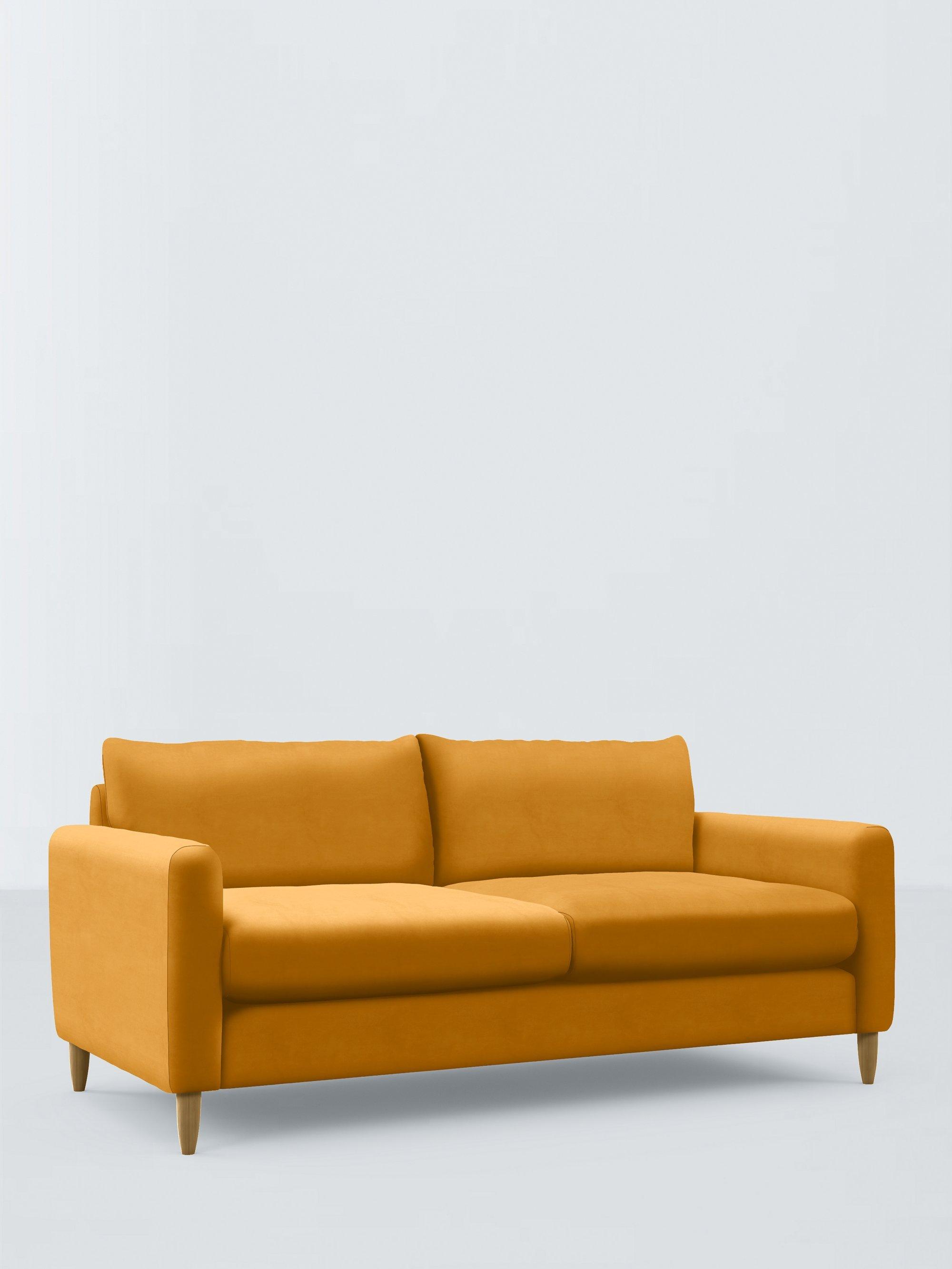 Bailey II Range, John Lewis Easy Clean Plush Velvet Fabric, Honey, Price Band B