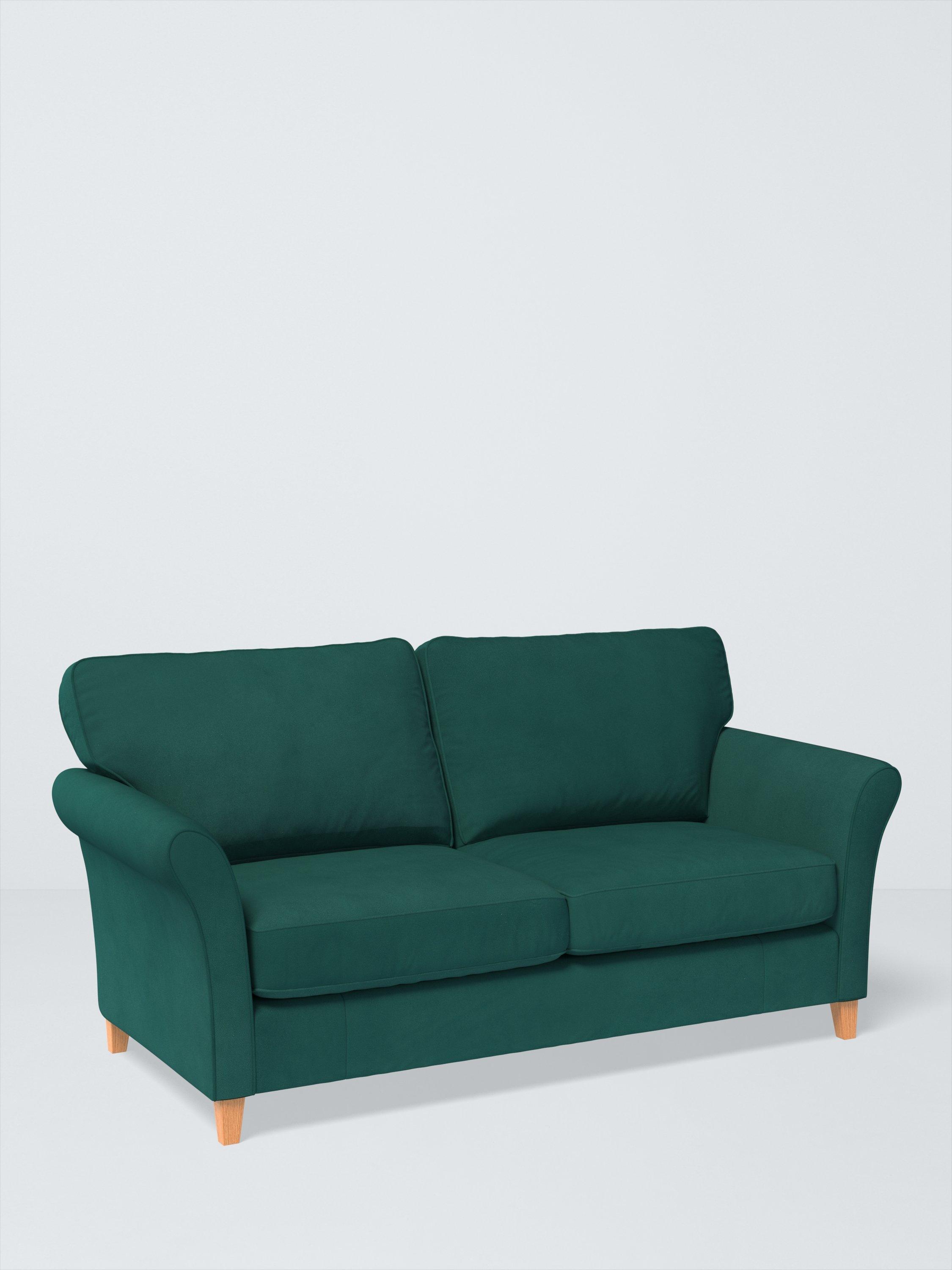 Charlotte II Range, John Lewis Easy Clean Plush Velvet Fabric, Teal, Price Band B