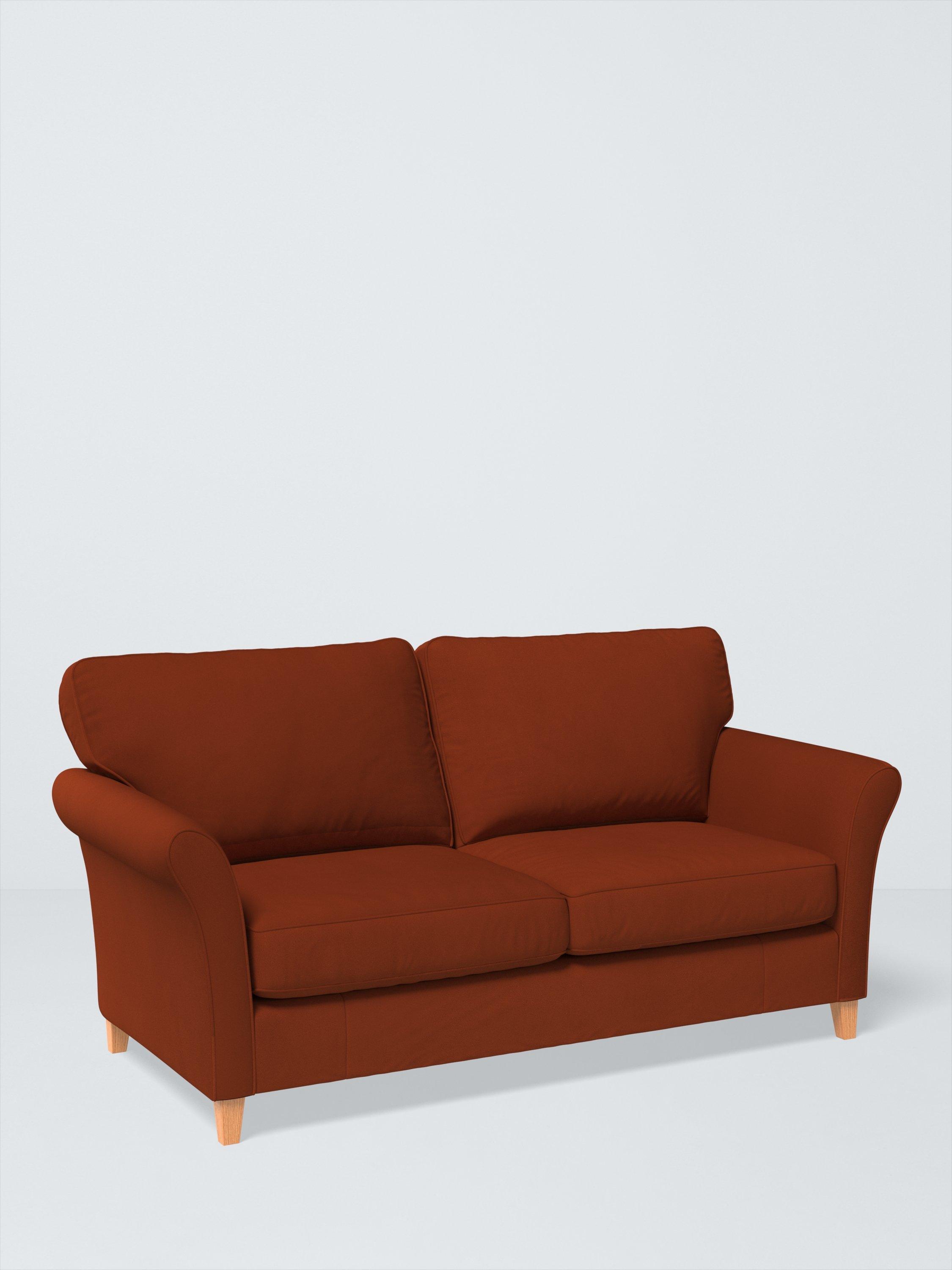 Charlotte II Range, John Lewis Easy Clean Plush Velvet Fabric, Auburn, Price Band B