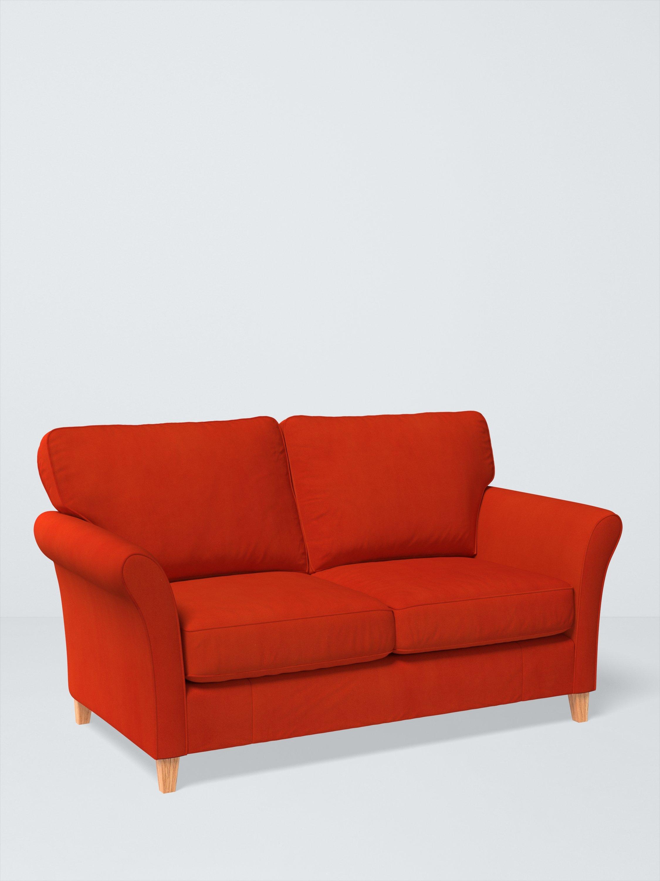 Charlotte II Range, John Lewis Easy Clean Plush Velvet Fabric, Paprika, Price Band B