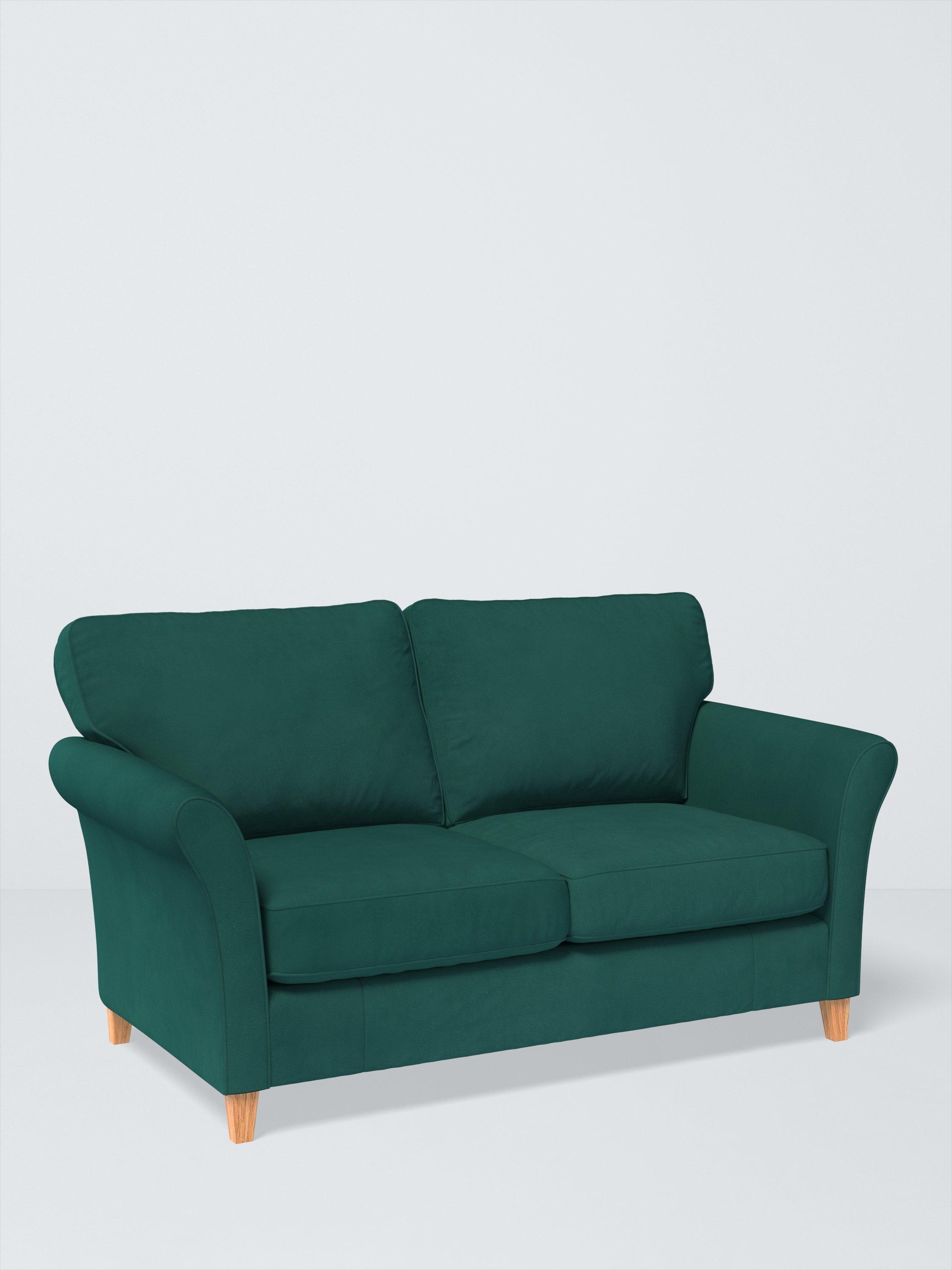Charlotte II Range, John Lewis Easy Clean Plush Velvet Fabric, Teal, Price Band B