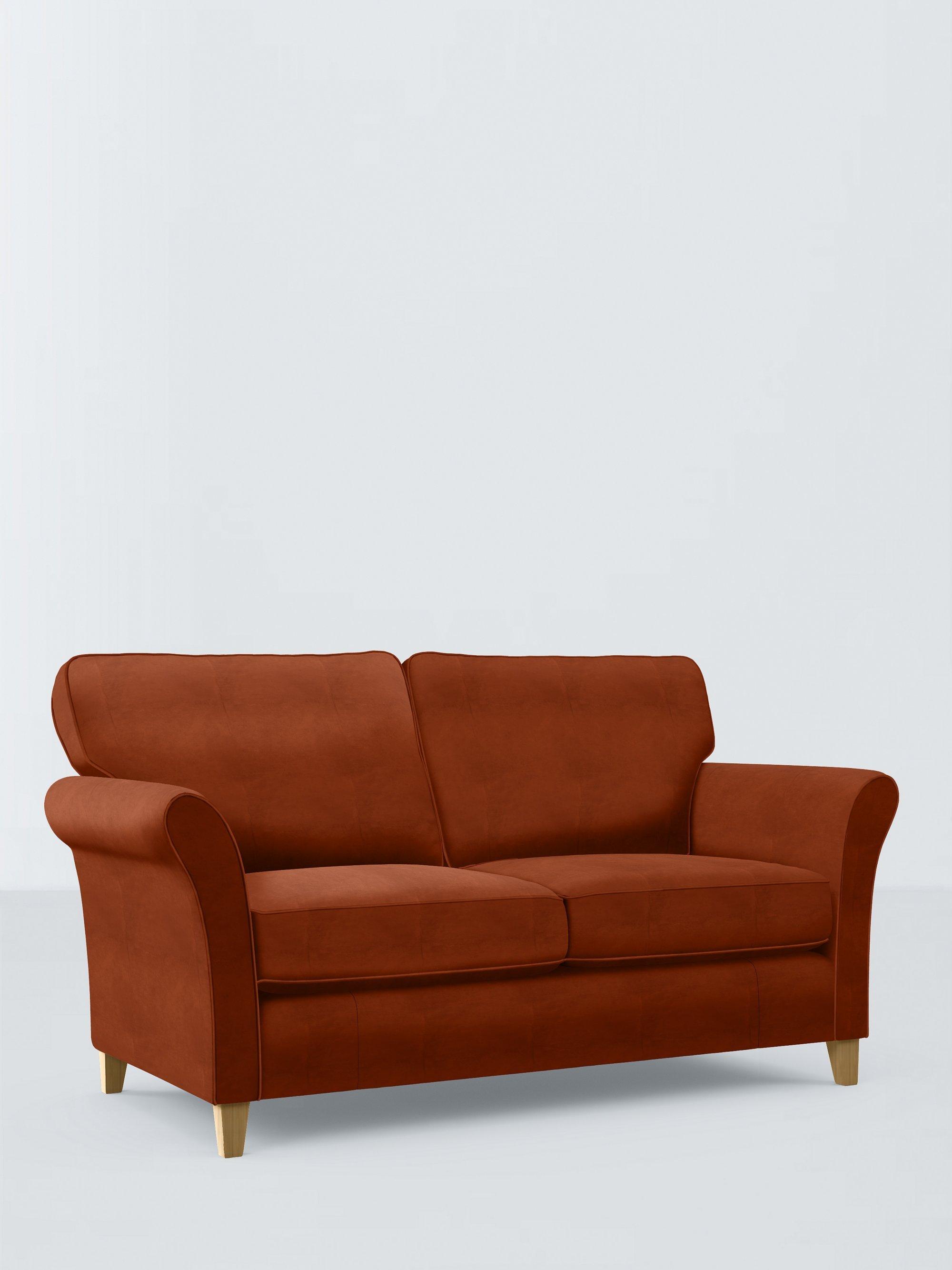 Charlotte II Range, John Lewis Easy Clean Plush Velvet Fabric, Auburn, Price Band B