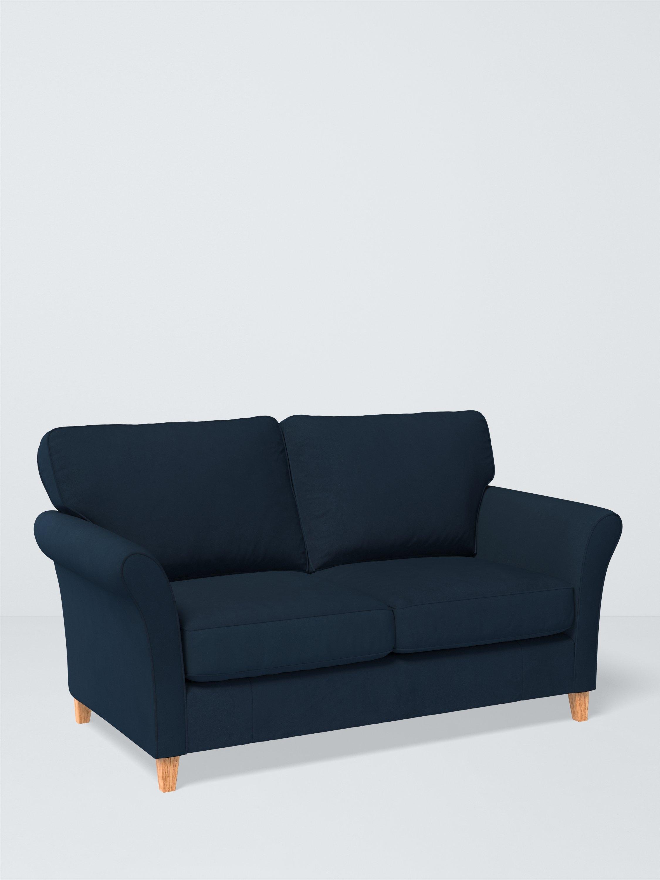 Charlotte II Range, John Lewis Easy Clean Plush Velvet Fabric, Navy, Price Band B