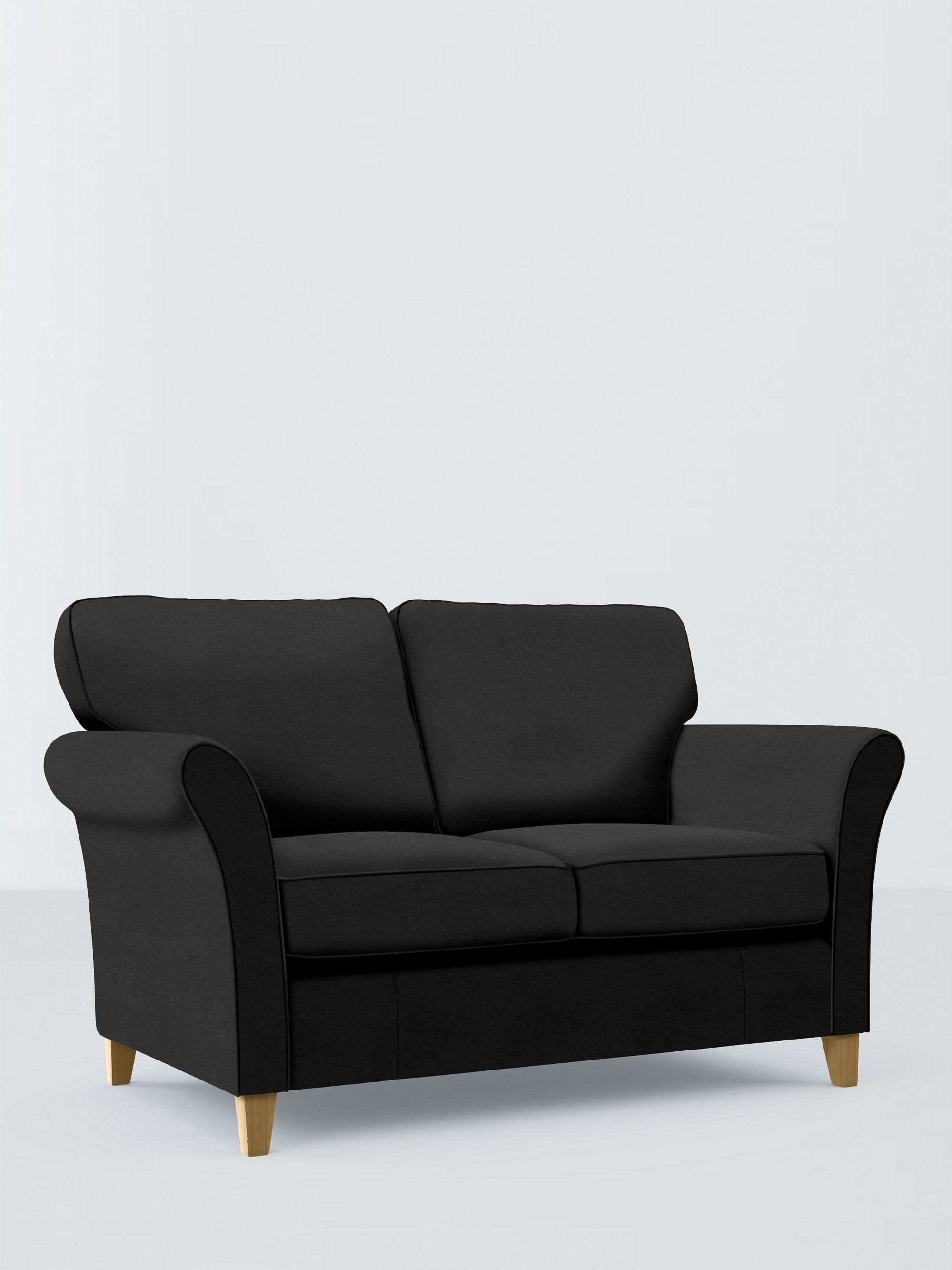 Charlotte II Range, John Lewis Easy Clean Chunky Chenille Plain Fabric, Charcoal, Price Band C