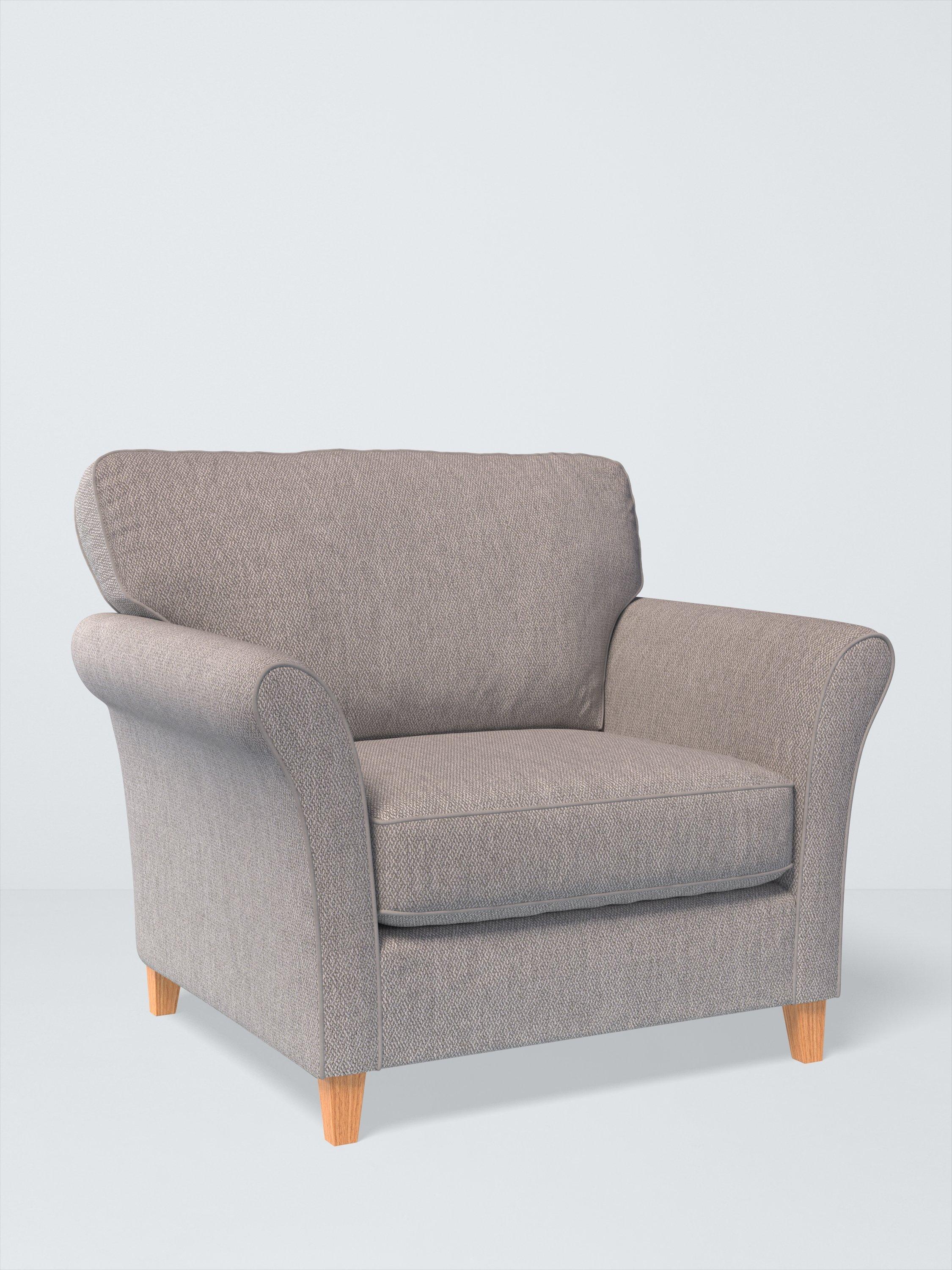 Charlotte II Range, John Lewis Twisted Boucle Fabric, Silver Grey, Price Band D