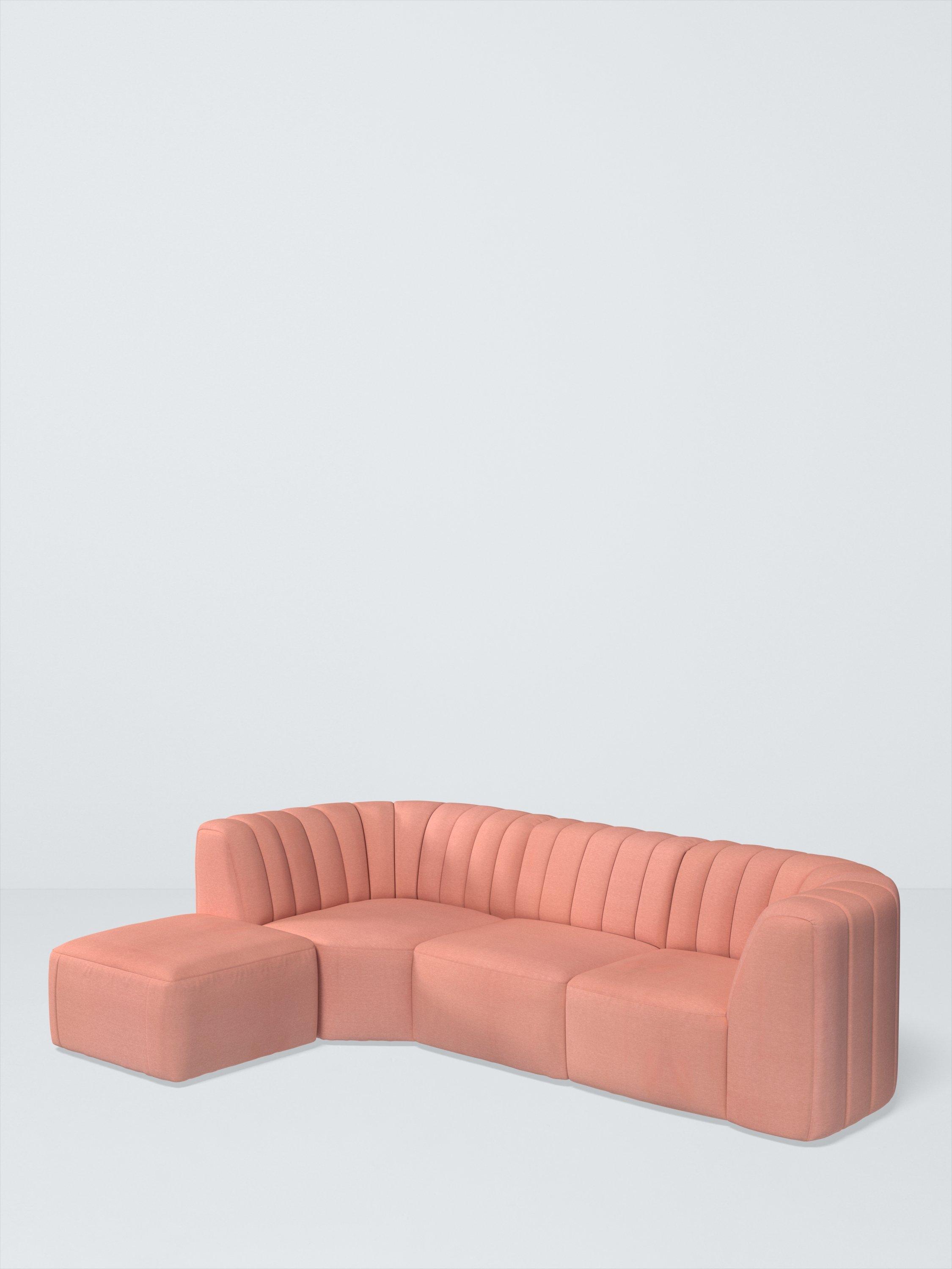 FLOW Range, John Lewis Cotton Mix Fabric, Rosa Pink, Price Band C