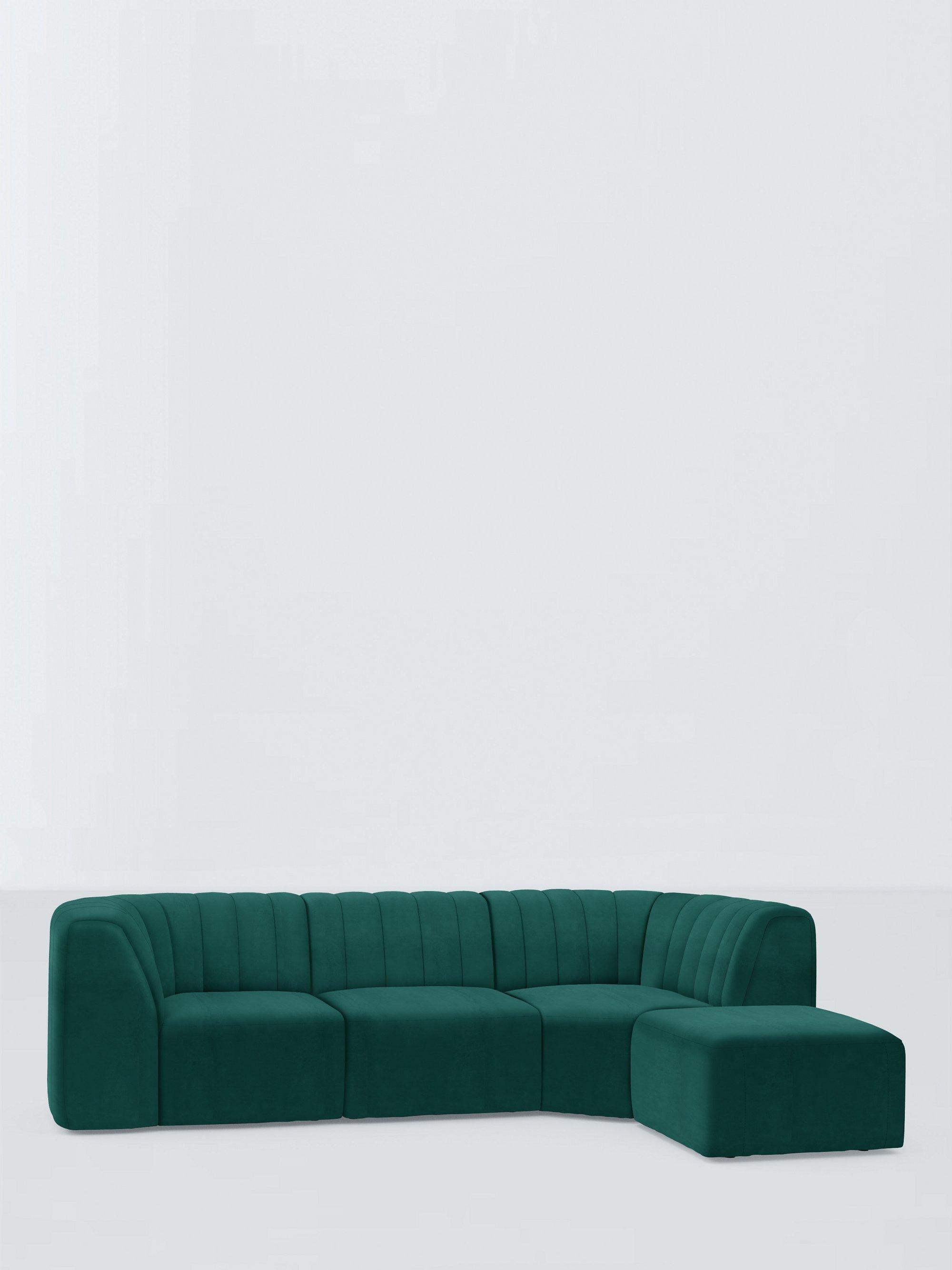 FLOW Range, John Lewis Easy Clean Plush Velvet Fabric, Teal, Price Band B