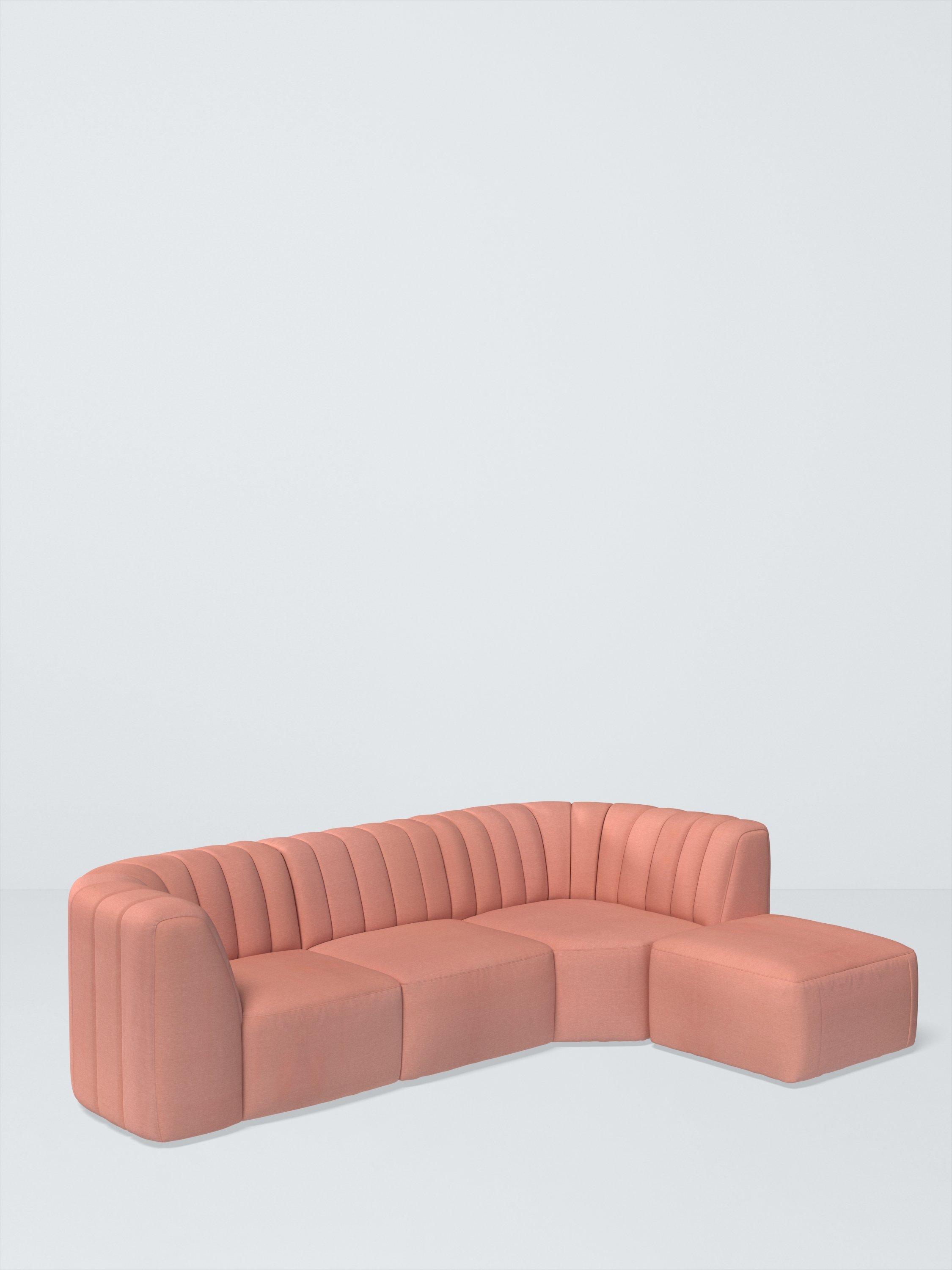FLOW Range, John Lewis Cotton Mix Fabric, Rosa Pink, Price Band C