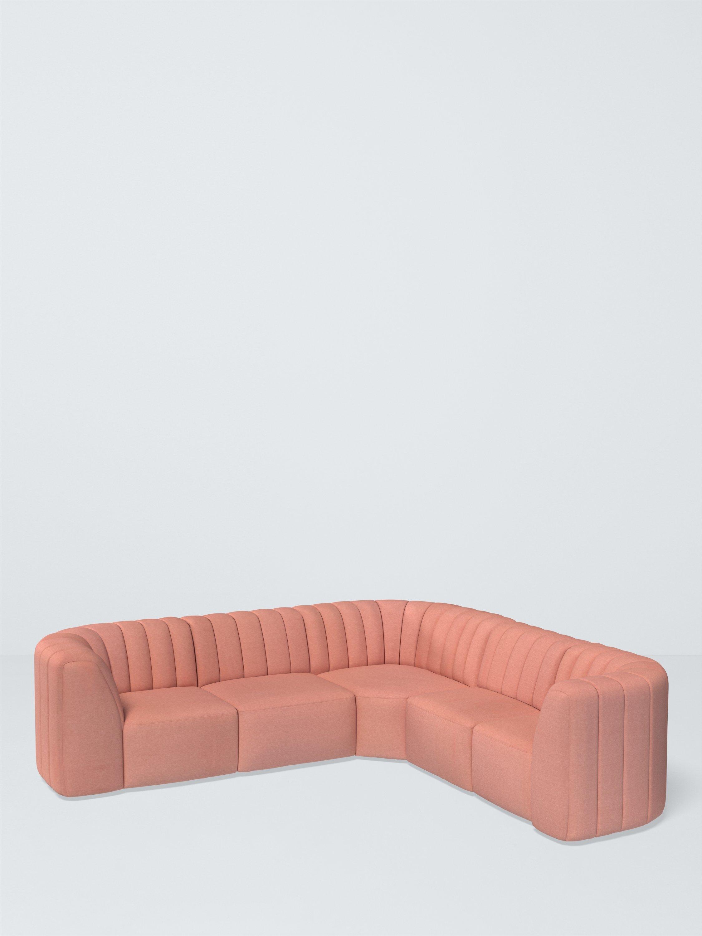 FLOW Range, John Lewis Cotton Mix Fabric, Rosa Pink, Price Band C