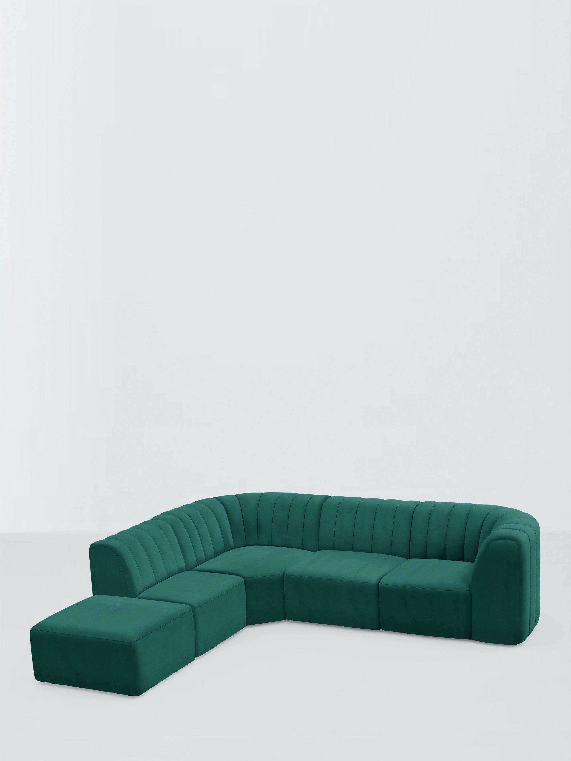 FLOW Range, John Lewis Easy Clean Plush Velvet Fabric, Teal, Price Band B