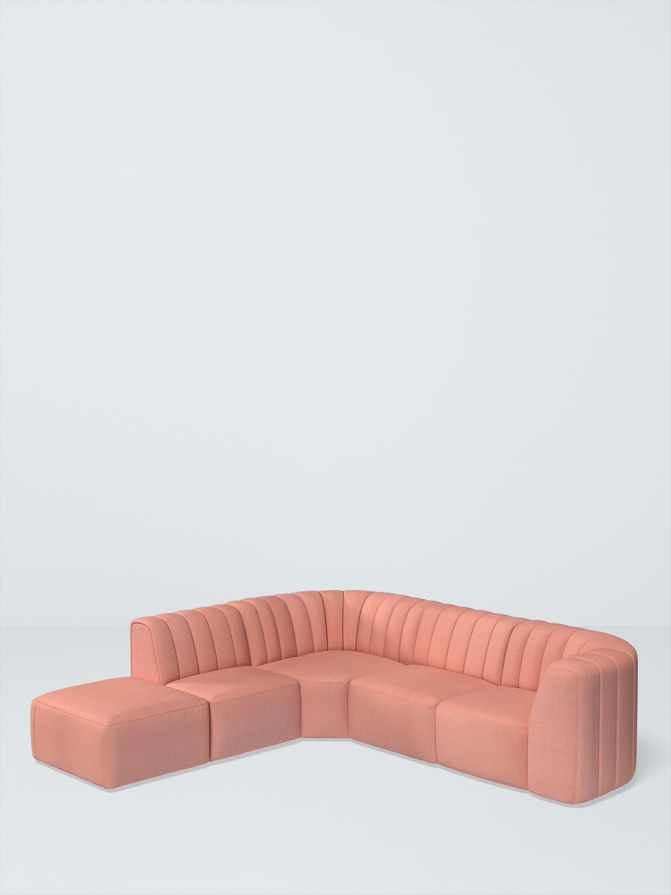 FLOW Range, John Lewis Cotton Mix Fabric, Rosa Pink, Price Band C