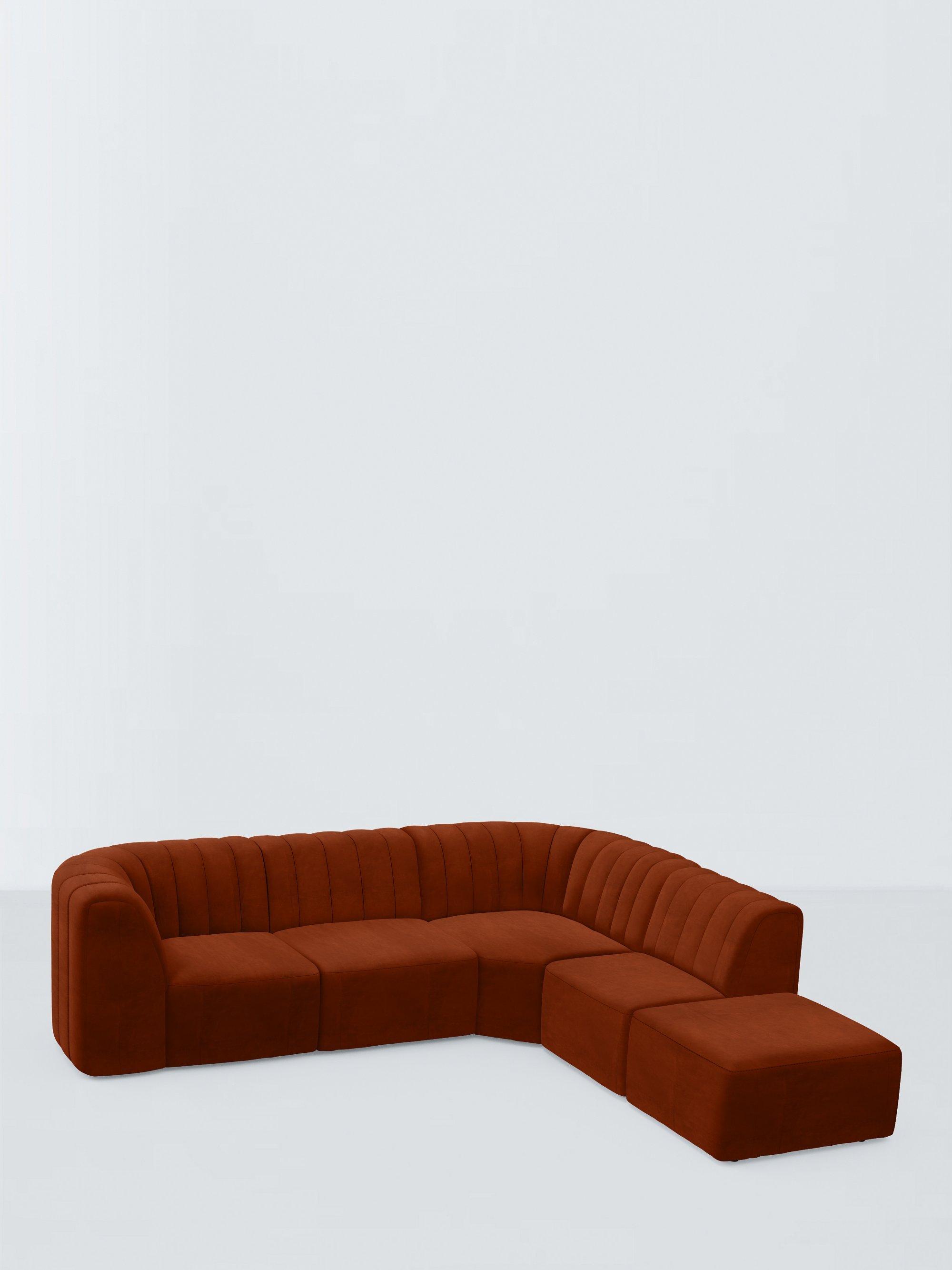 FLOW Range, John Lewis Easy Clean Plush Velvet Fabric, Auburn, Price Band B