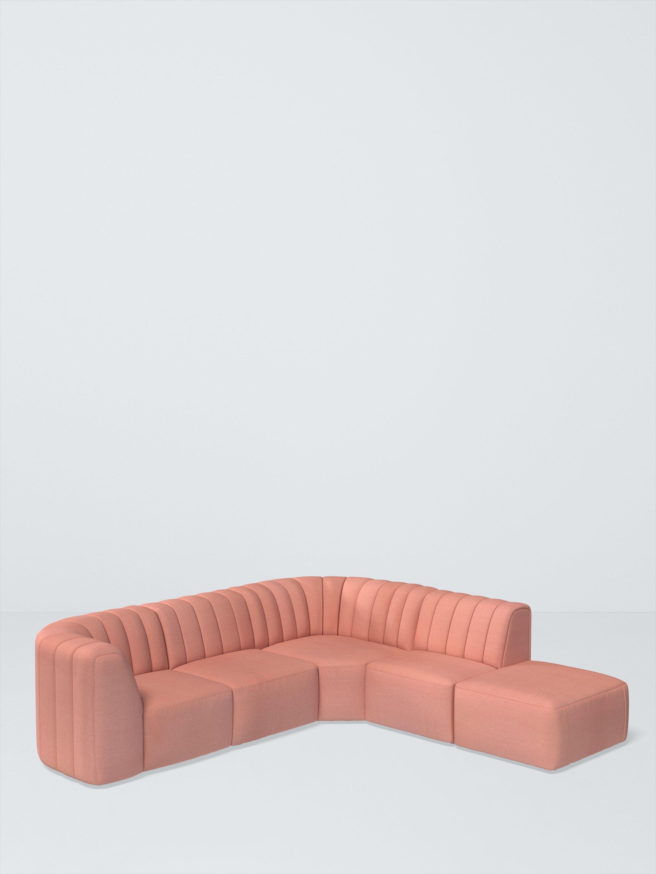FLOW Range, John Lewis Cotton Mix Fabric, Rosa Pink, Price Band C