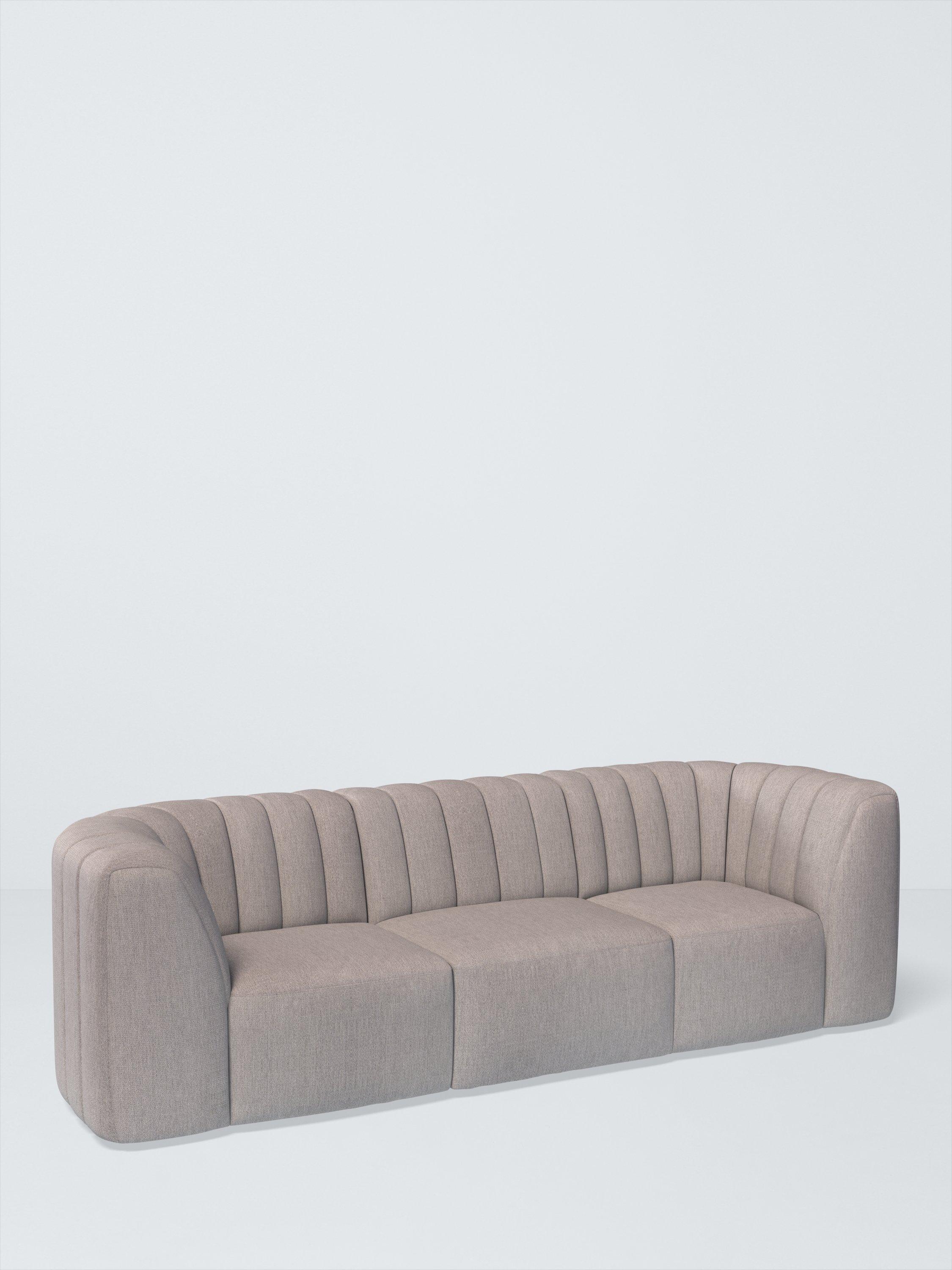 FLOW Range, John Lewis Twisted Boucle Fabric, Silver Grey, Price Band D