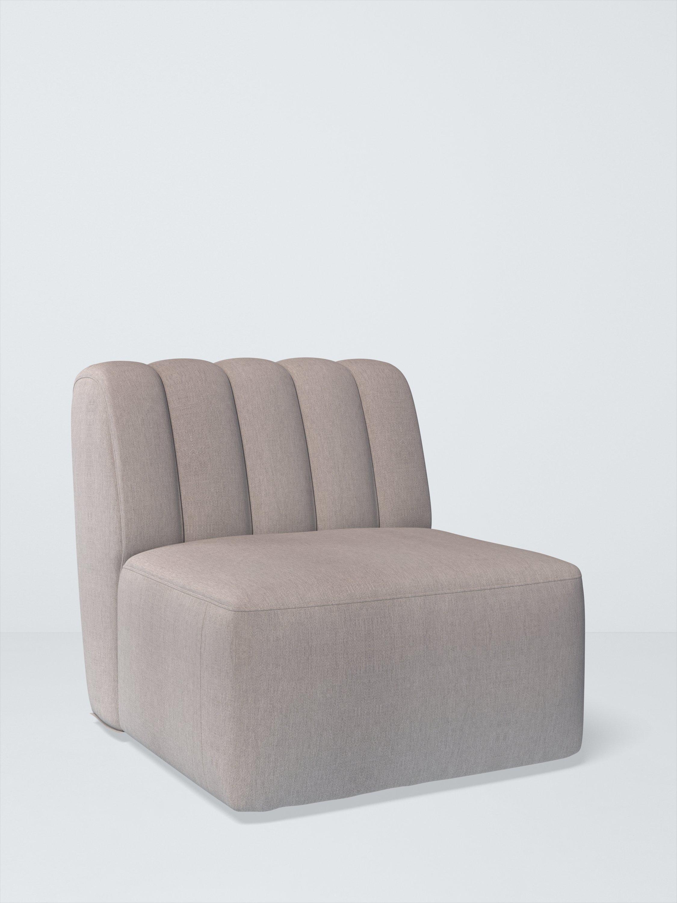 FLOW Range, John Lewis Twisted Boucle Fabric, Silver Grey, Price Band D