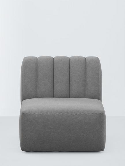 John Lewis Flow Single Armless Chair Unit - view 2, 