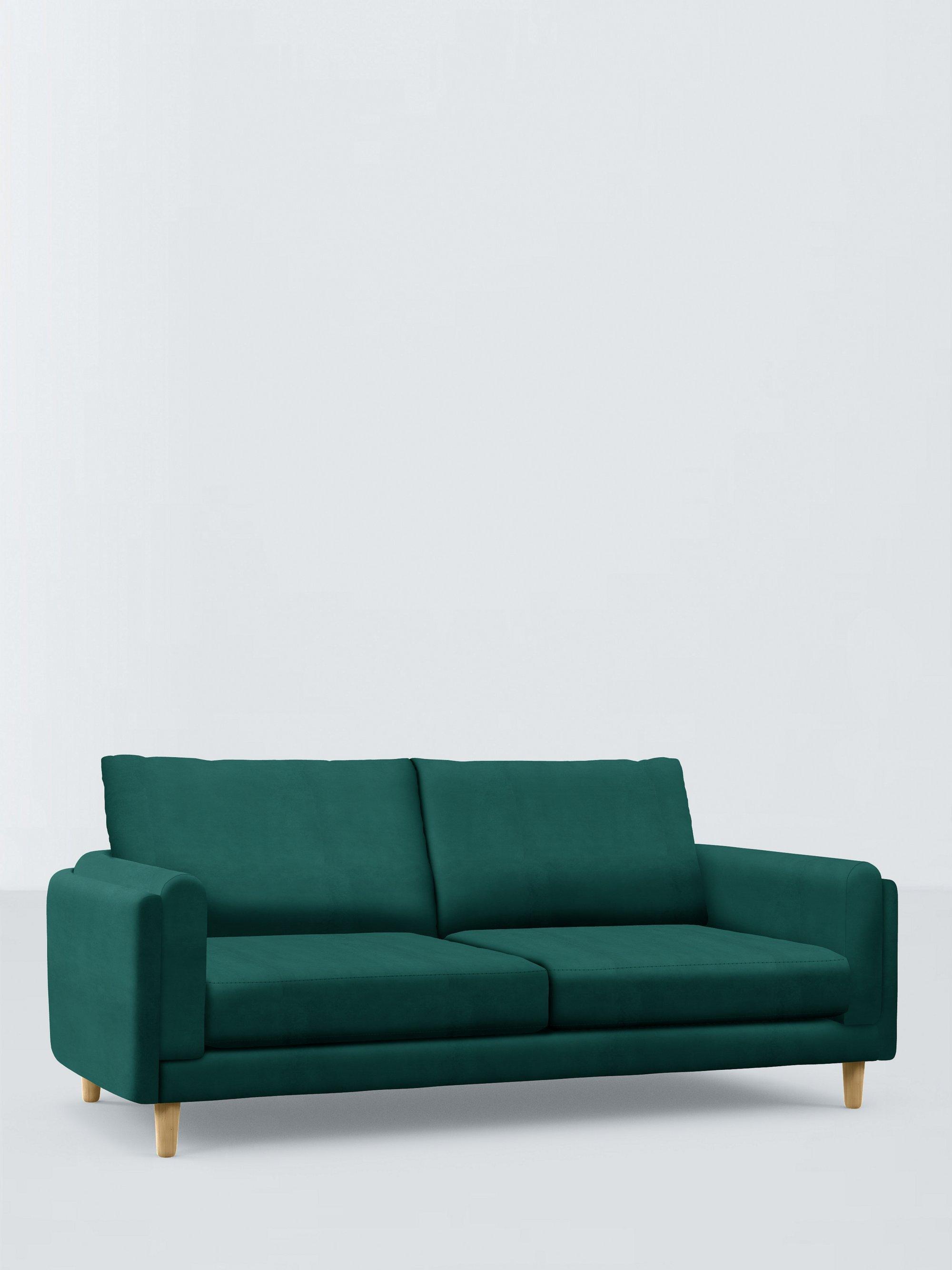 Harbour Range, John Lewis Easy Clean Plush Velvet Fabric, Teal, Price Band B