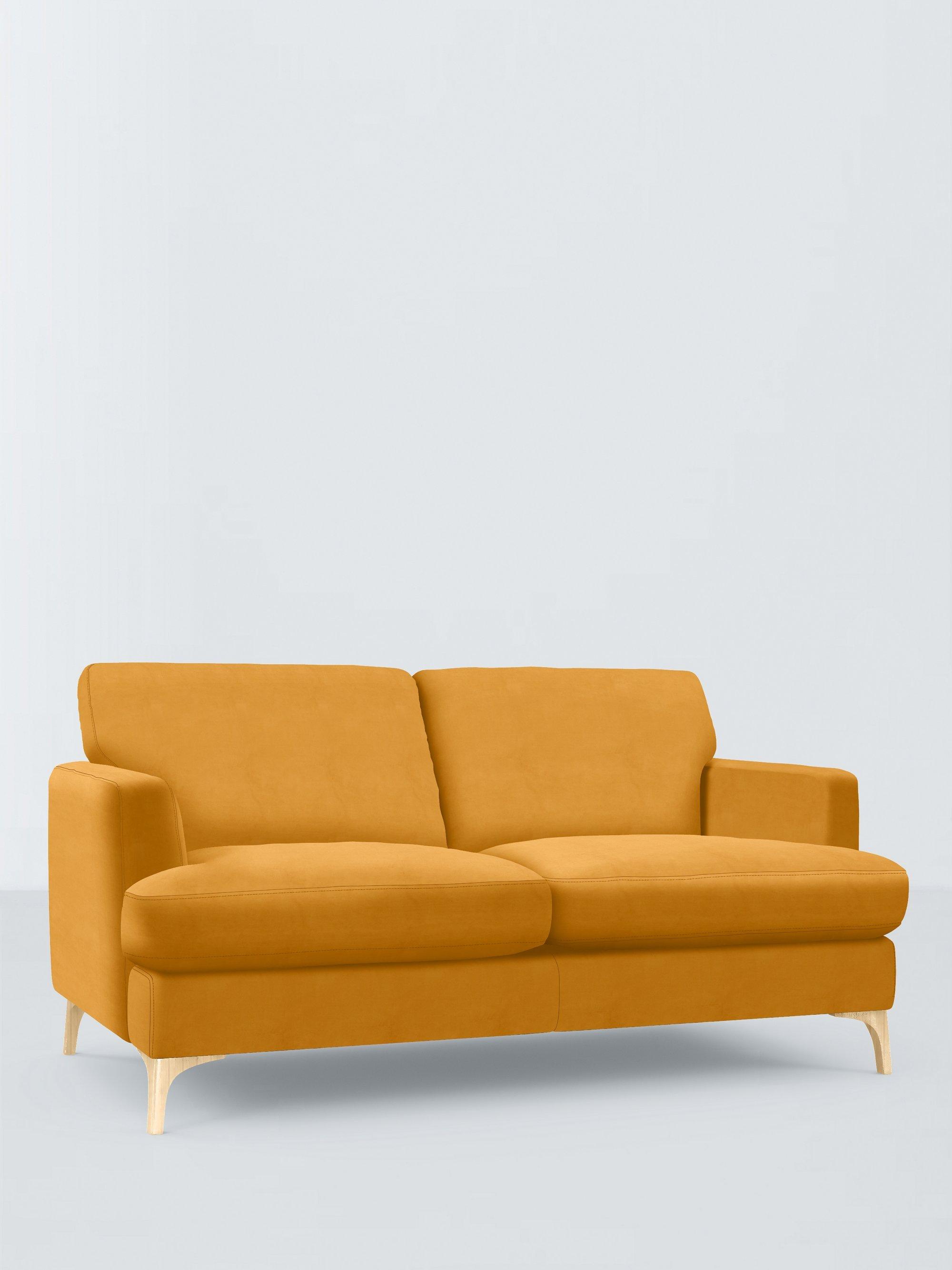 Iona Range, John Lewis Easy Clean Plush Velvet Fabric, Honey, Price Band B