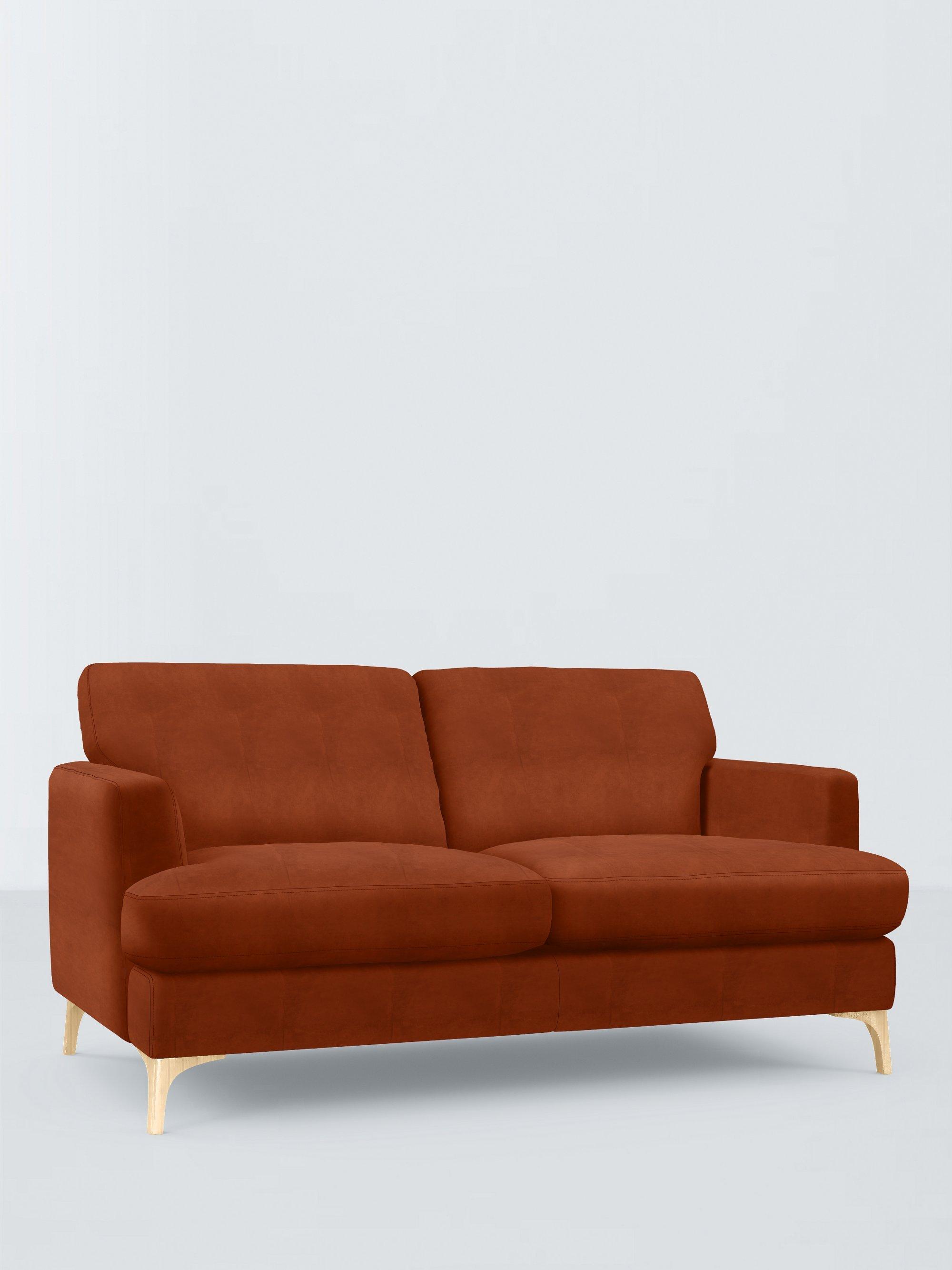 Iona Range, John Lewis Easy Clean Plush Velvet Fabric, Auburn, Price Band B