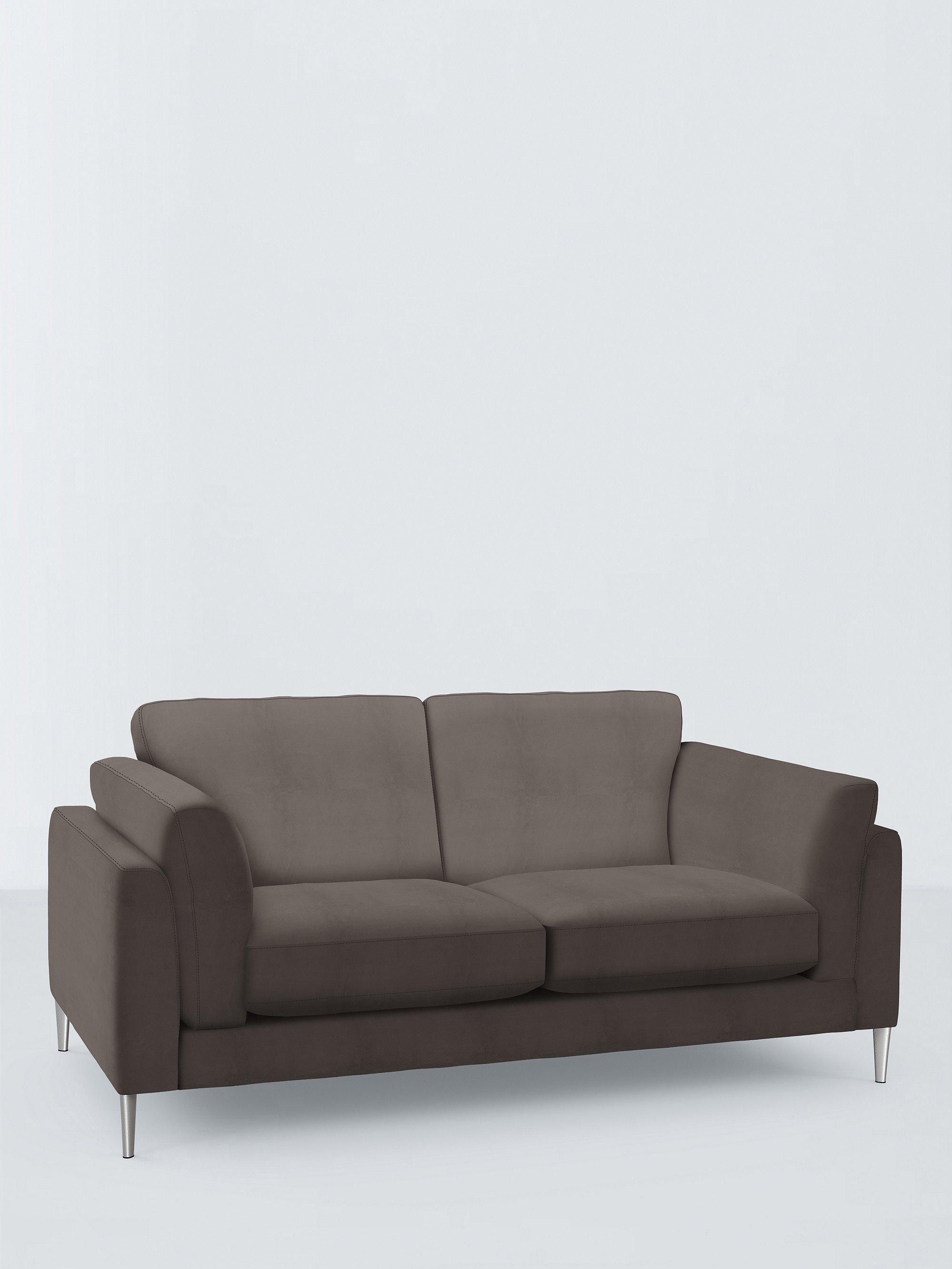 Jura Range, John Lewis Easy Clean Plush Velvet Fabric, Charcoal, Price Band B