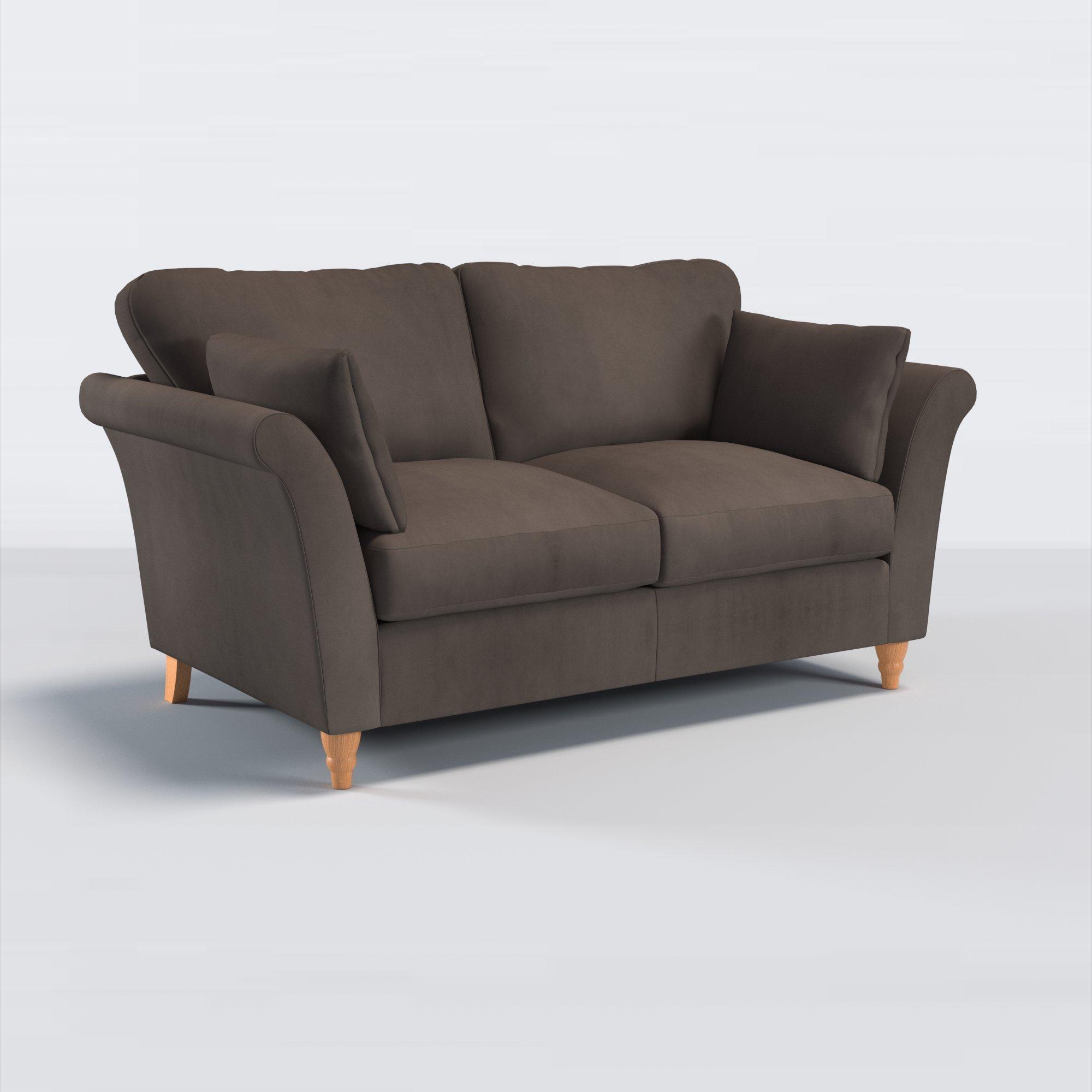 Sienna Range, John Lewis Easy Clean Plush Velvet Fabric, Charcoal, Price Band B