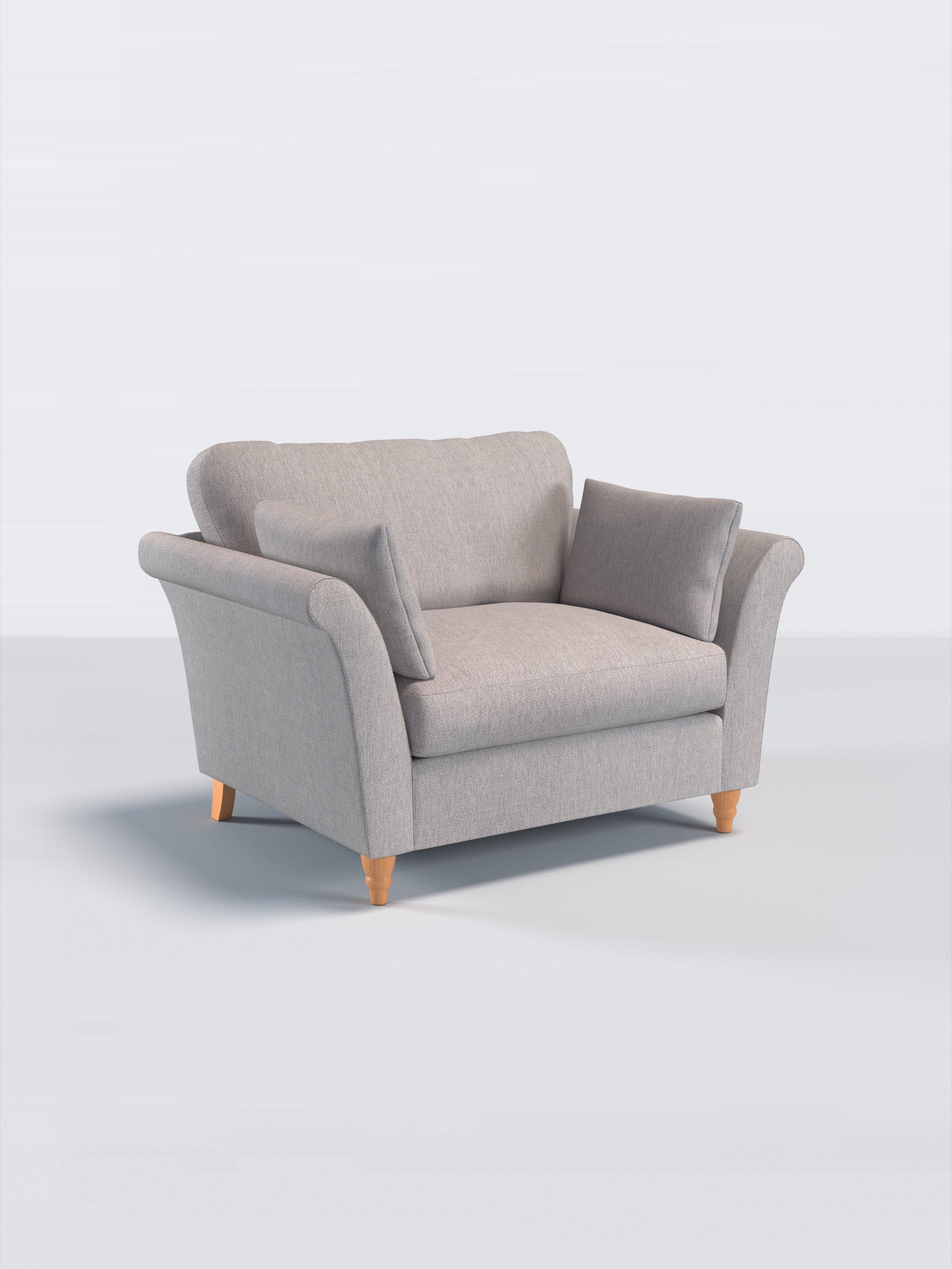 Sienna Range, John Lewis Twisted Boucle Fabric, Silver Grey, Price Band D