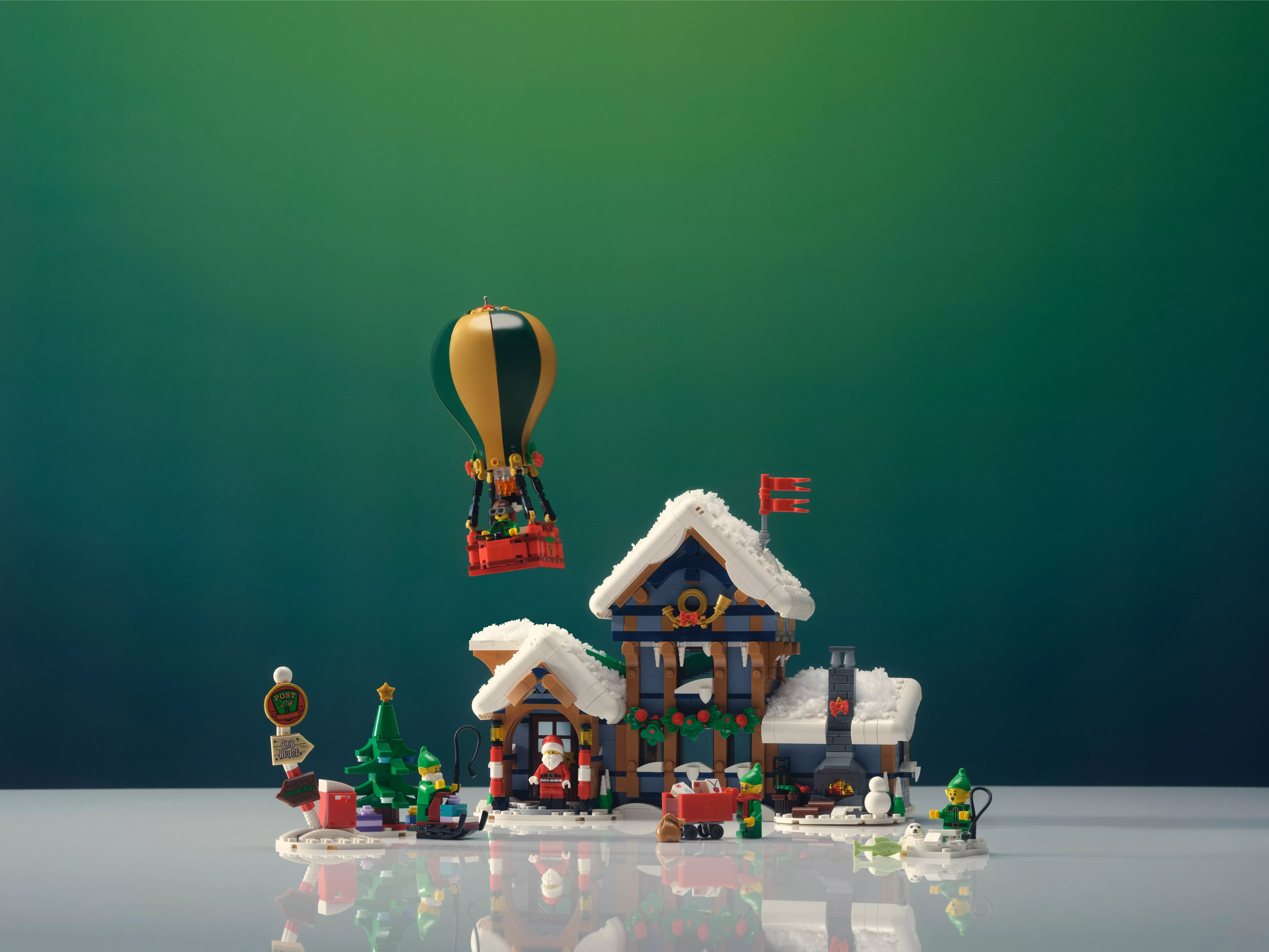 kids christmas grotto setting toys