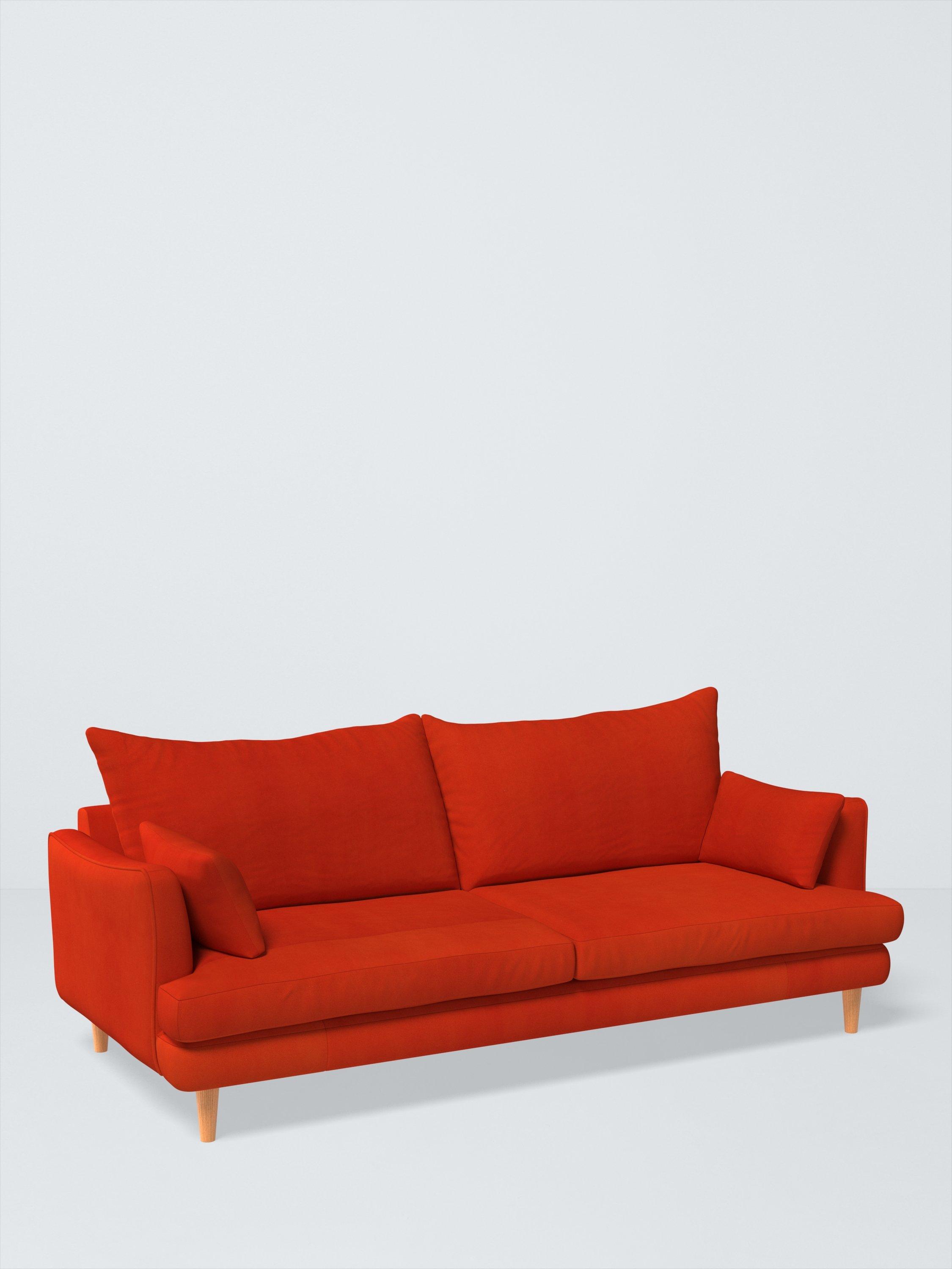 Fika Range, John Lewis Easy Clean Plush Velvet Fabric, Paprika, Price Band B