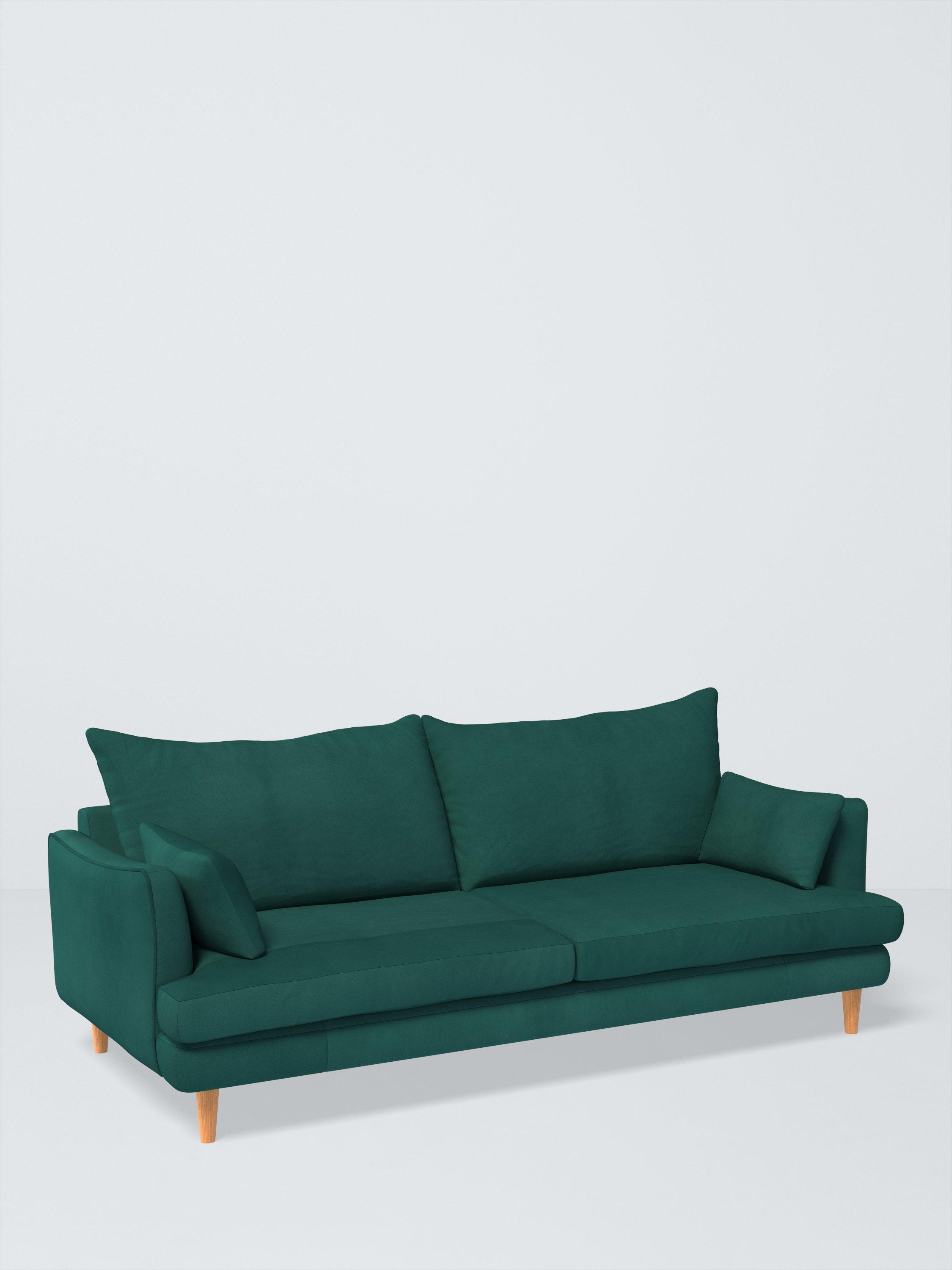 Fika Range, John Lewis Easy Clean Plush Velvet Fabric, Teal, Price Band B